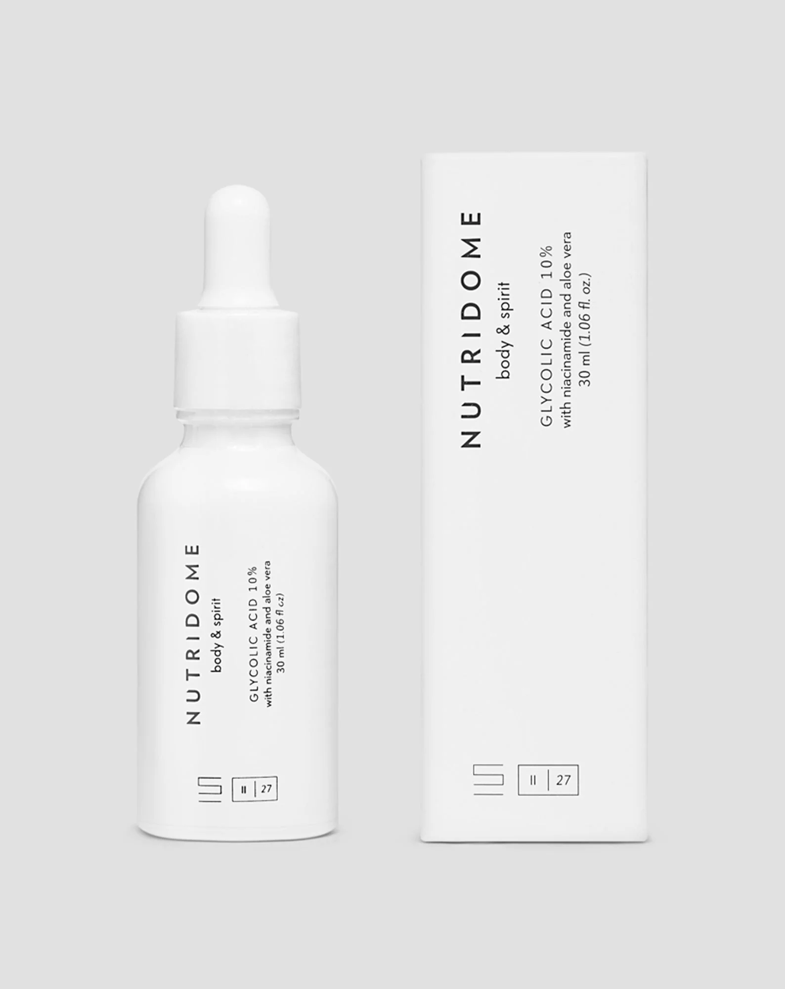 Sérum Nuit Régénérant Nutridome à l'acide glycolique 10% avec niacinamide & Aloe Vera - Image 3