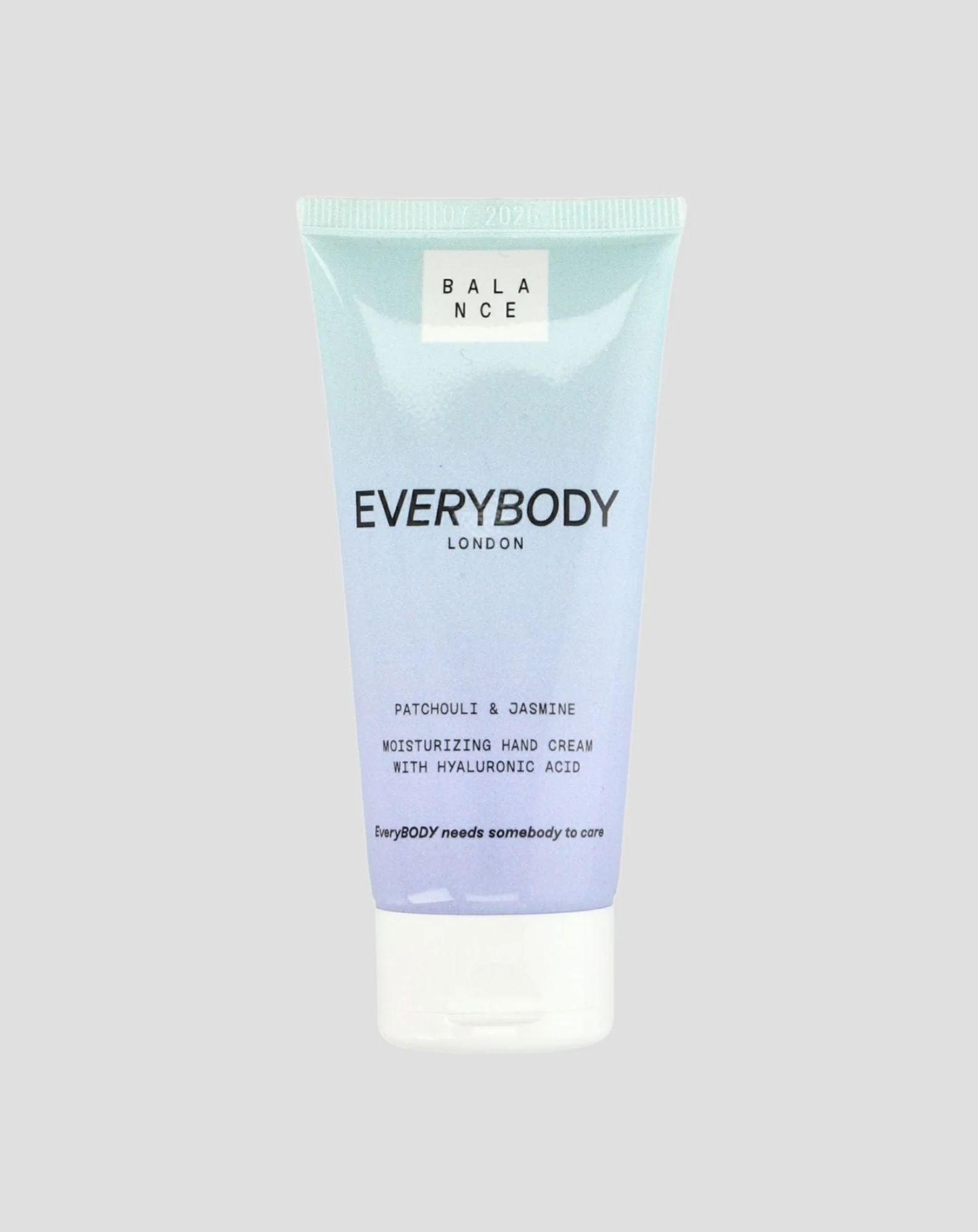 BALANCE Crème hydratante pour les mains Patchouli &amp; Jasmin avec acide hyaluronique Everybody London