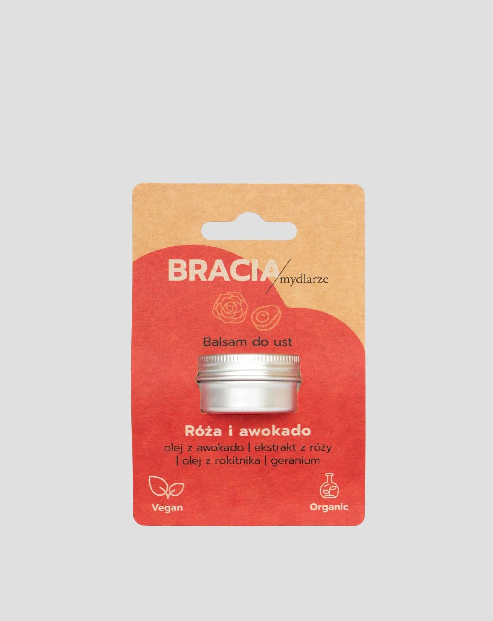 Baume à lèvres régénérant à la rose et à l'avocat avec vitamine E Bracia Mydlarze - Image 4