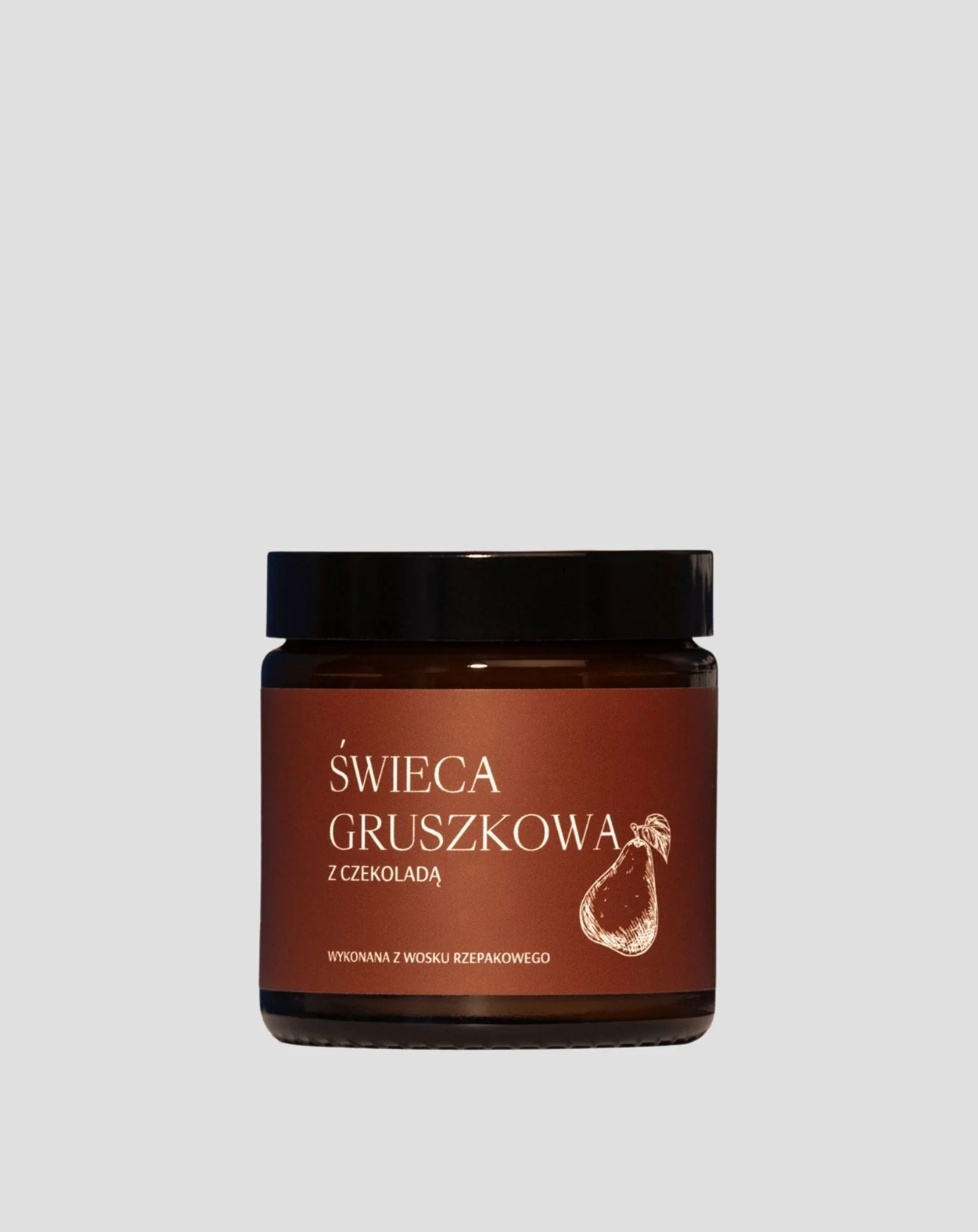 Bougie en cire de colza naturelle au parfum de poire au chocolat Mglife