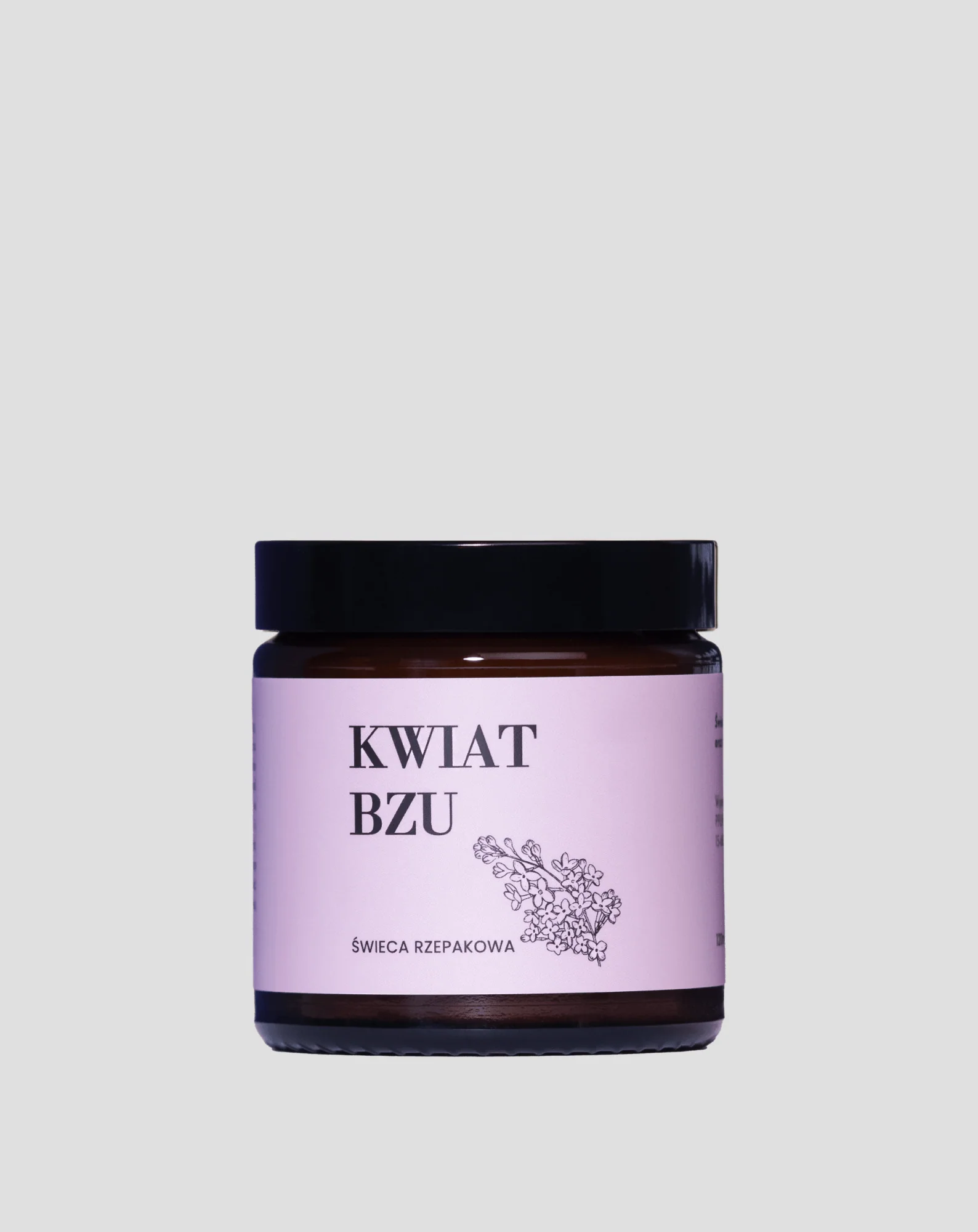 Bougie naturelle de colza au parfum subtil de fleur de sureau Mglife