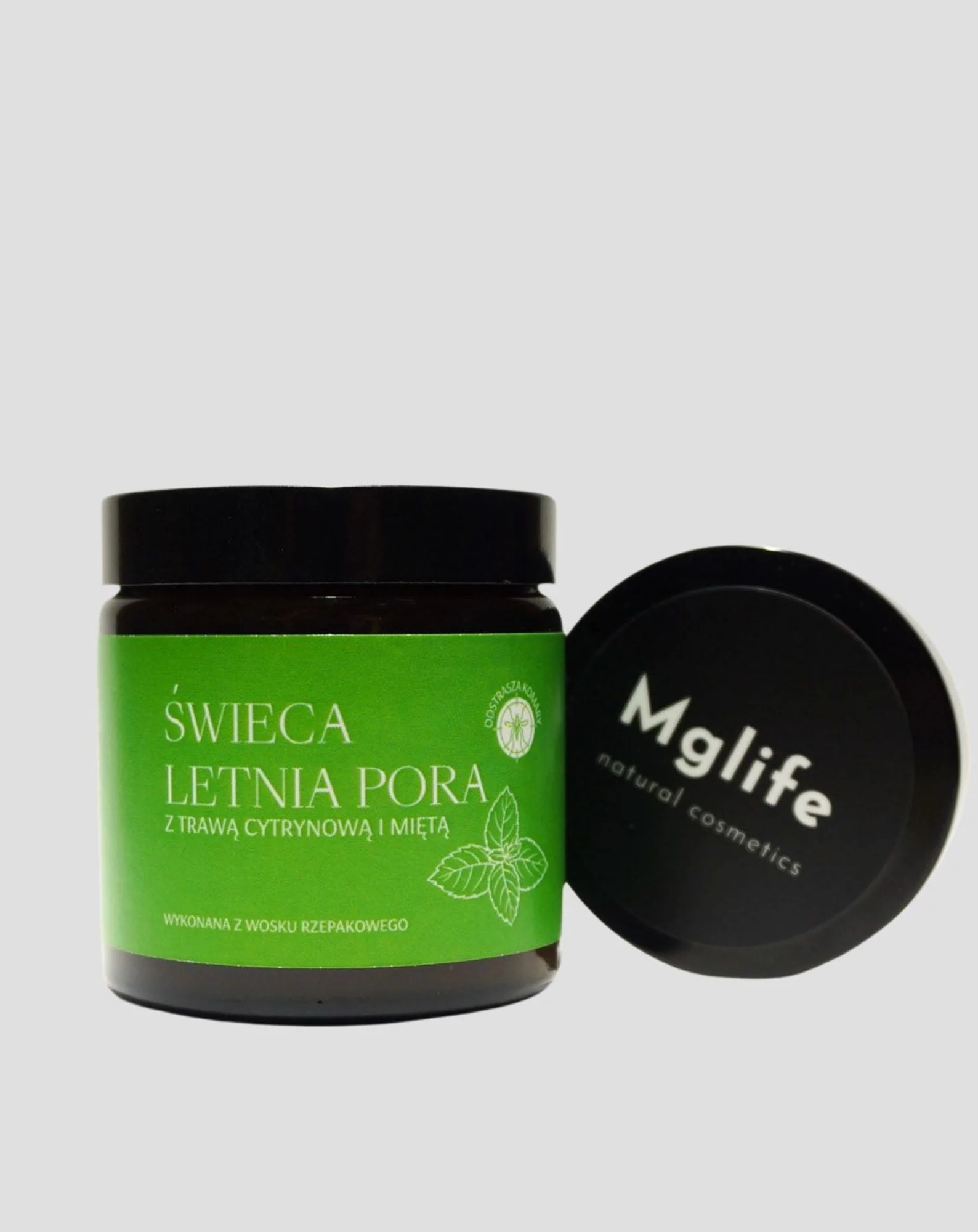 Bougie parfumée à la citronnelle et à la menthe Saison d’été Mglife - Image 3