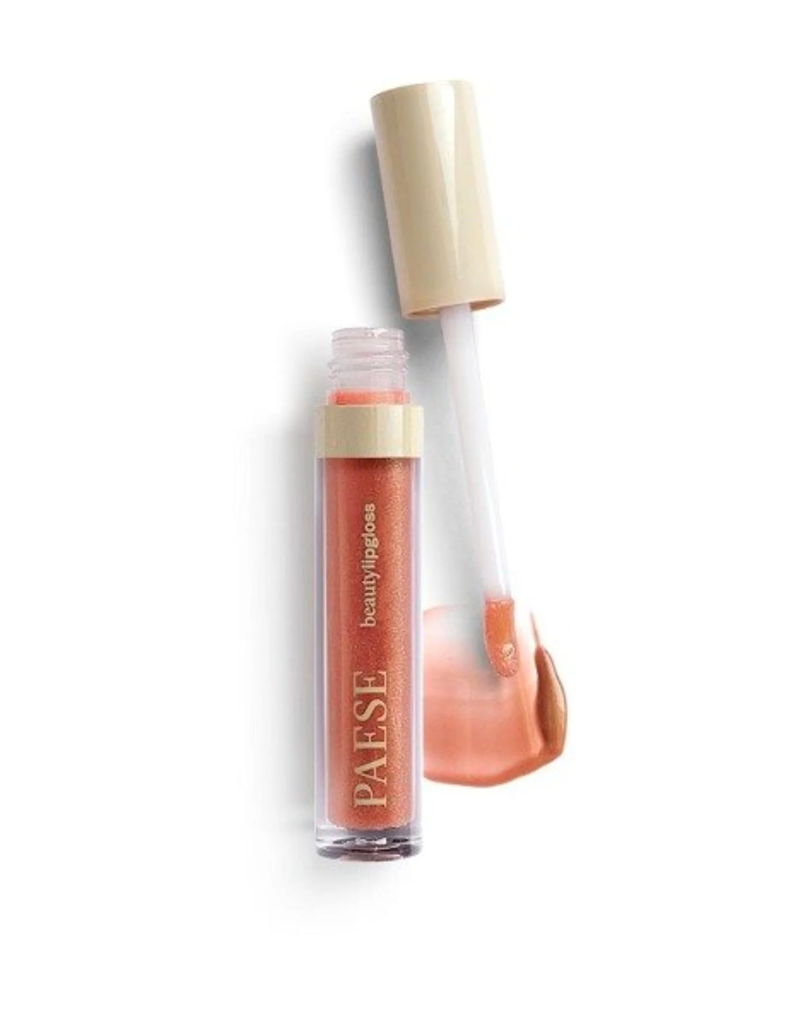 Brillant à lèvres aux particules scintillantes à effet de lèvres optiquement agrandies et à effet miroir 05 glazed Lipgloss Paese - Image 3