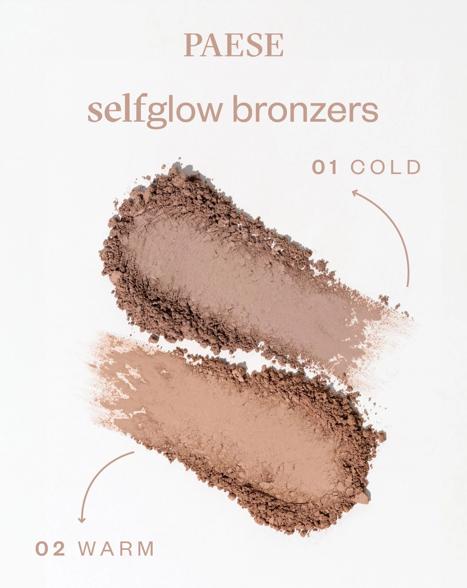 Bronzant pressé Selfglow 02 Warm avec ingrédients actifs pour le contournement du visage Paese - Image 5