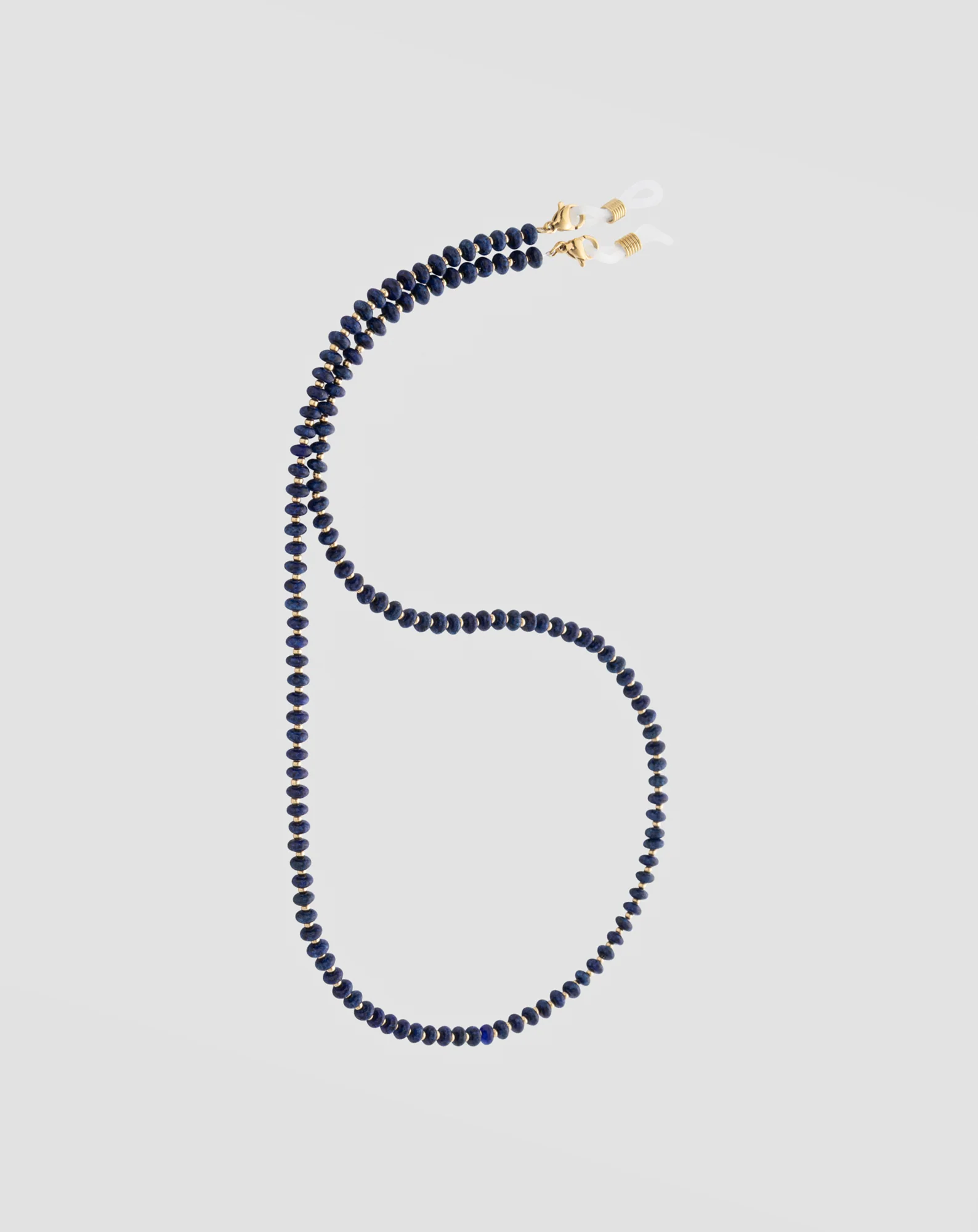 Chaîne à lunettes en pierre naturelle lapis-lazuli Mys