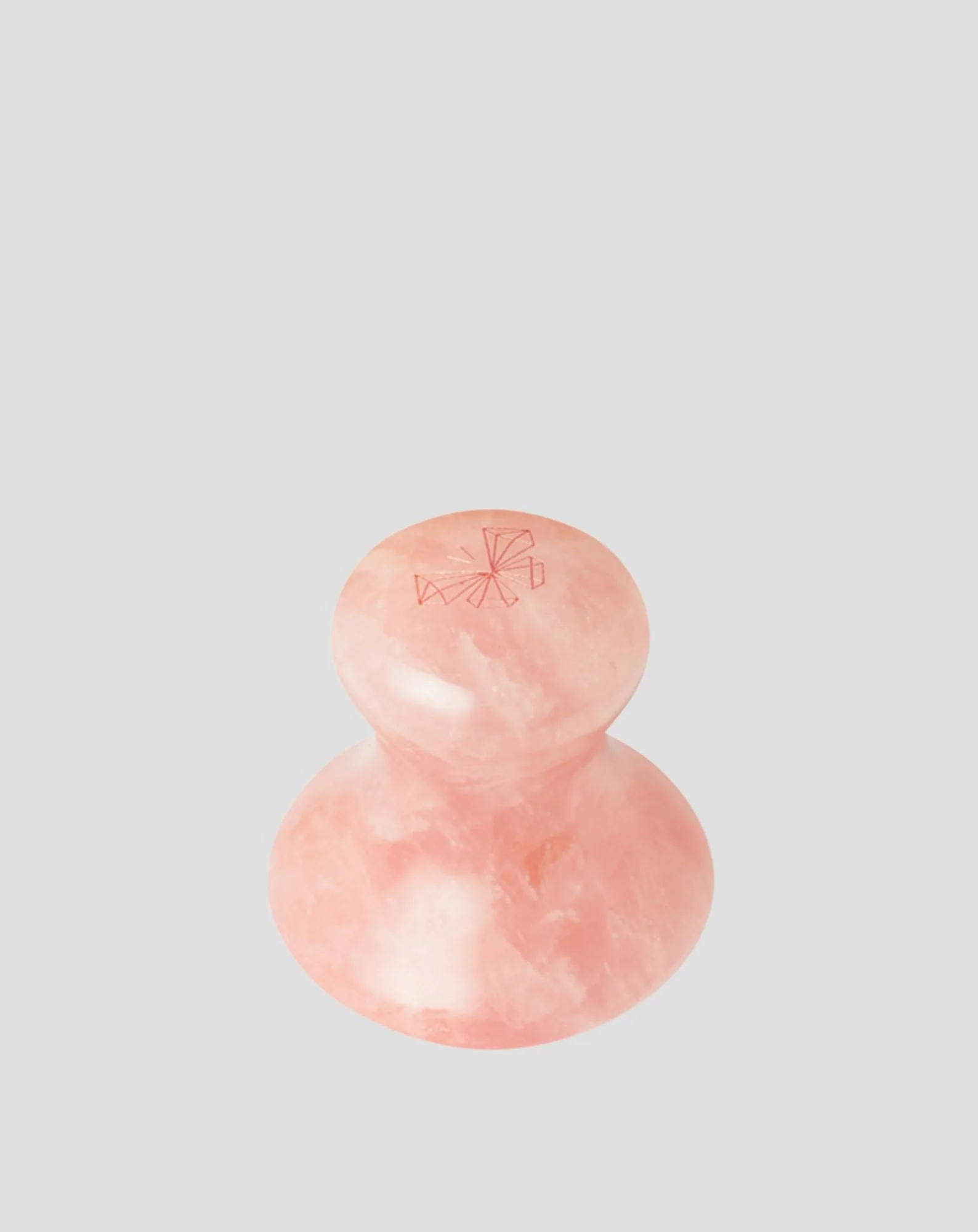 Champignon de massage visage en quartz rose Crystallove - Image 3