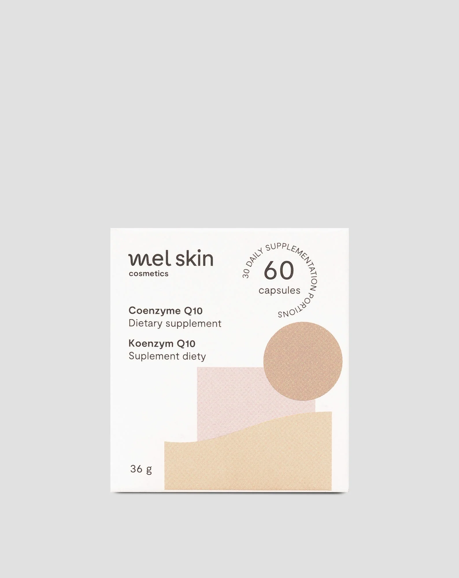 Coenzyme Q10 pour la santé cardiovasculaire et la beauté de la peau et des cheveux Mel Skin 60 gélules - Image 3