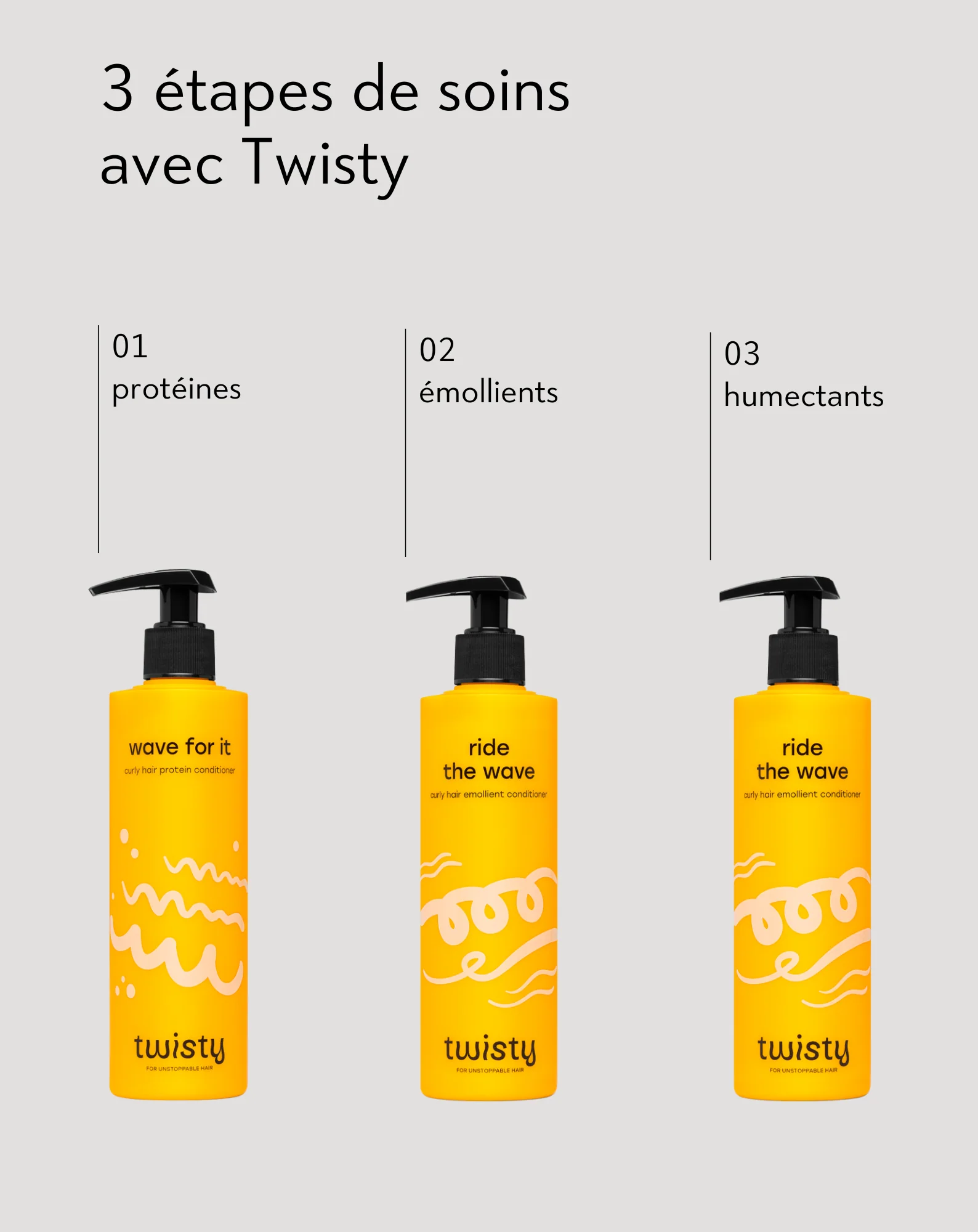 Coffret d’après-shampoings PEH protéines, émollients, humectants de Twisty - Image 4