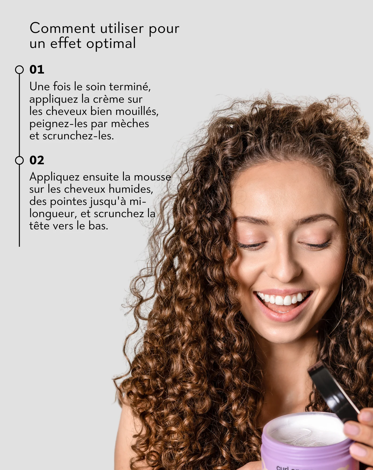 Coffret Twisty mousse + crème pour cheveux bouclés et ondulés - Image 4