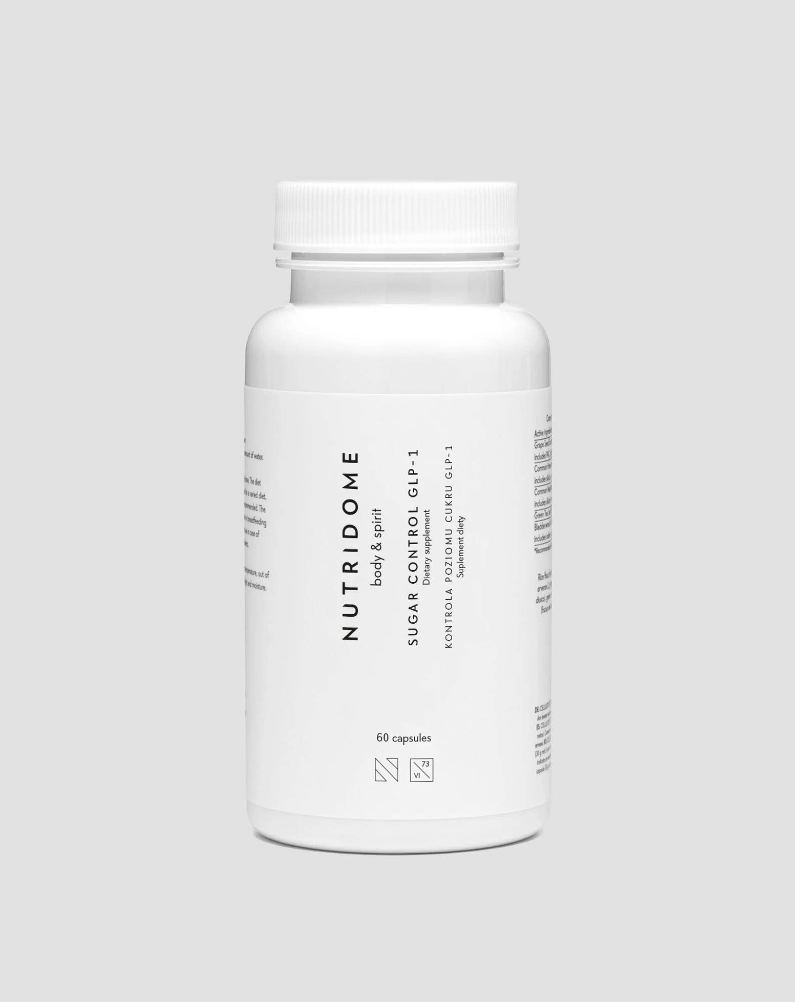 Complément alimentaire pour la perte de poids et la suppression de l'appétit contrôle du taux de sucre GLP-1 Nutridome 60 pcs.