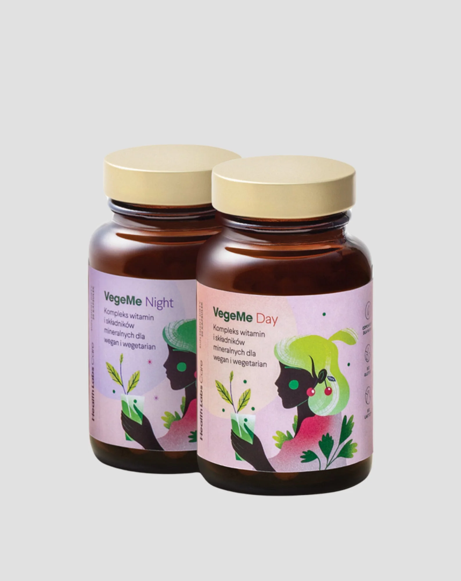 Complexe vitaminique pour végétaliens et végétariens VegeMe Health Labs Care 60 gélules
