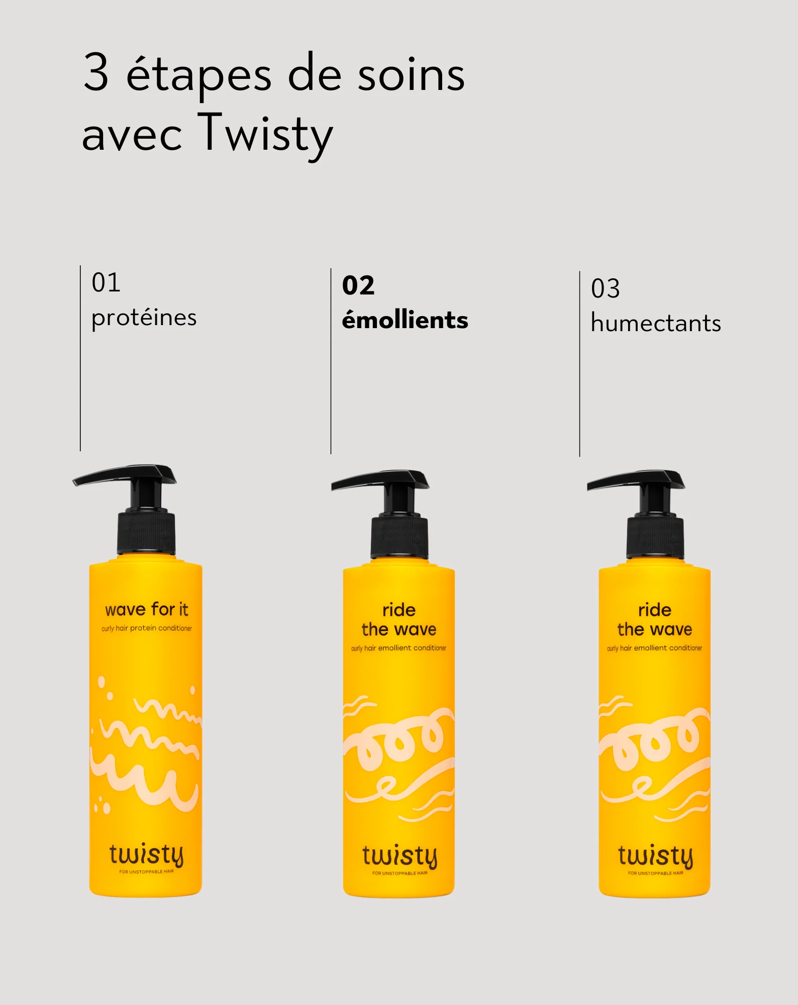 Après-shampoing hydratant pour cheveux bouclés à l'huile de rose et de chanvre - Twisty - Image 4