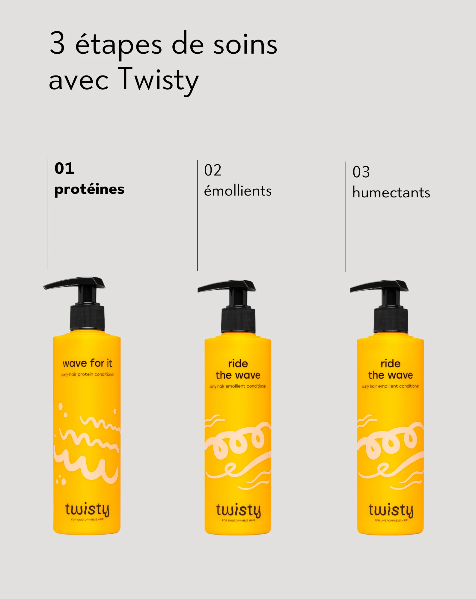 Après-shampoing protéiné pour cheveux bouclés aux acides aminés - Twisty - Image 4