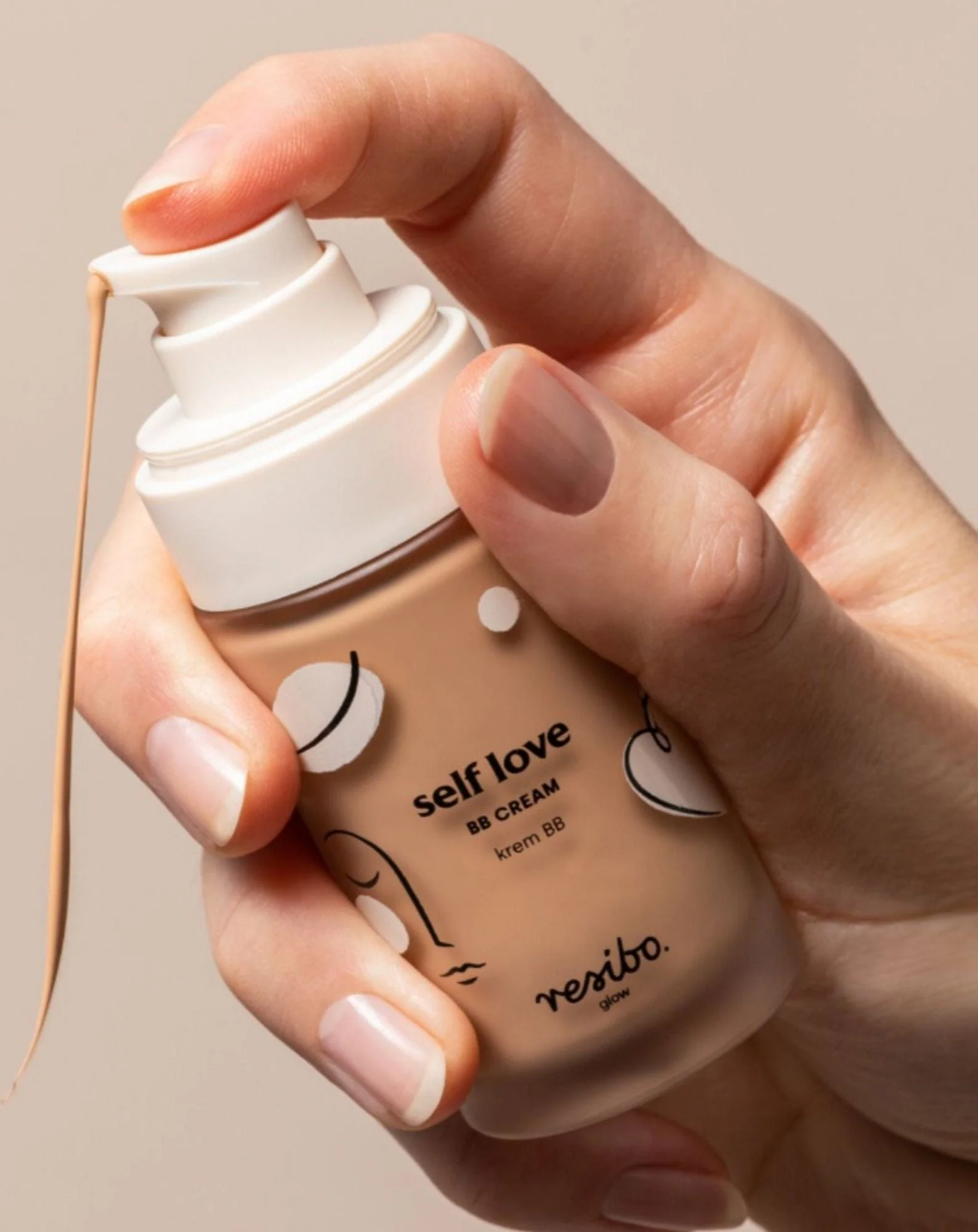 Crème BB visage Self Love naturelle et biologique dans la teinte Natural Beige 30 ml Resibo - Image 2