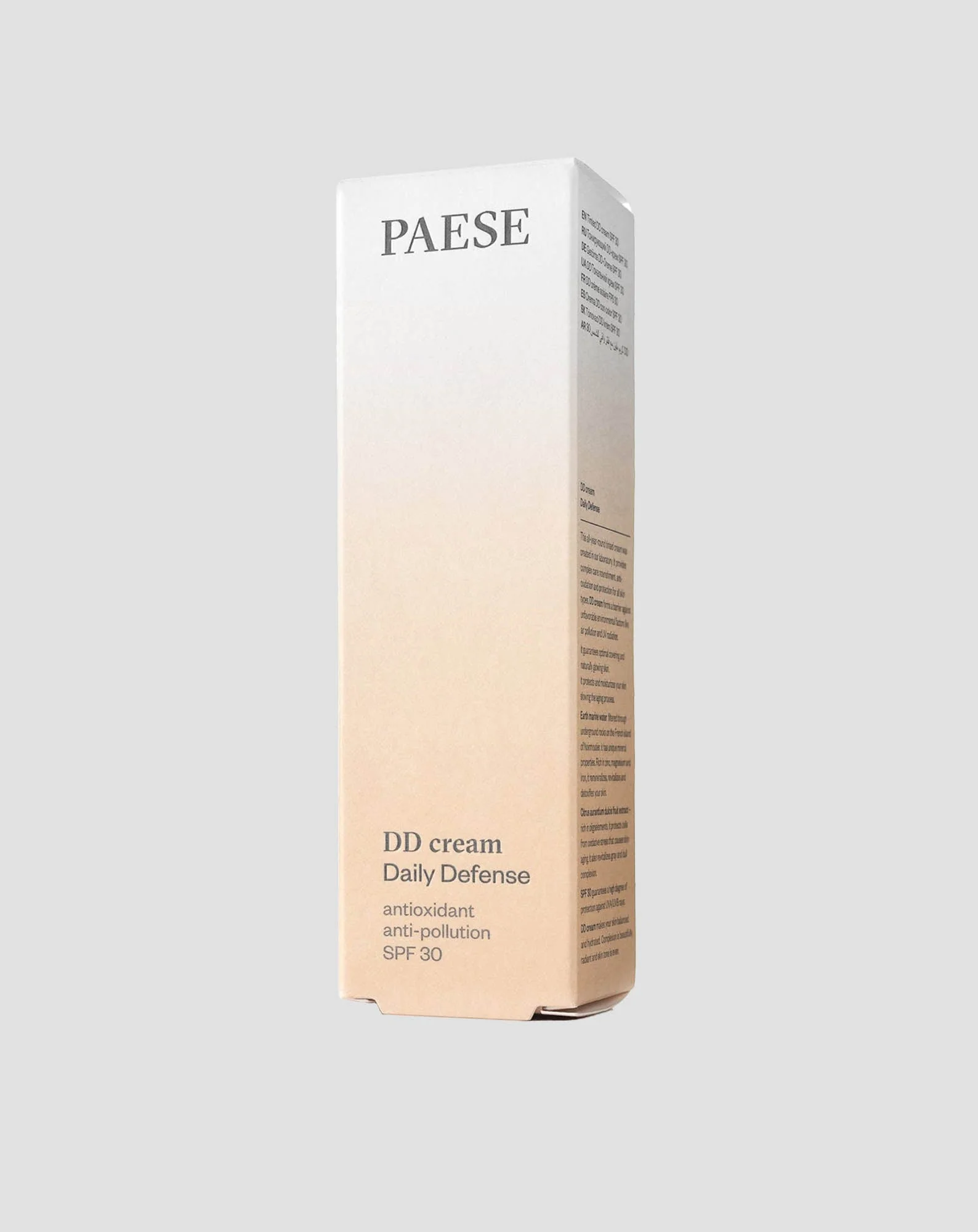 Crème colorante DD avec SPF 30 couleur 2W beige subtilement éclaircissante Paese - Image 4