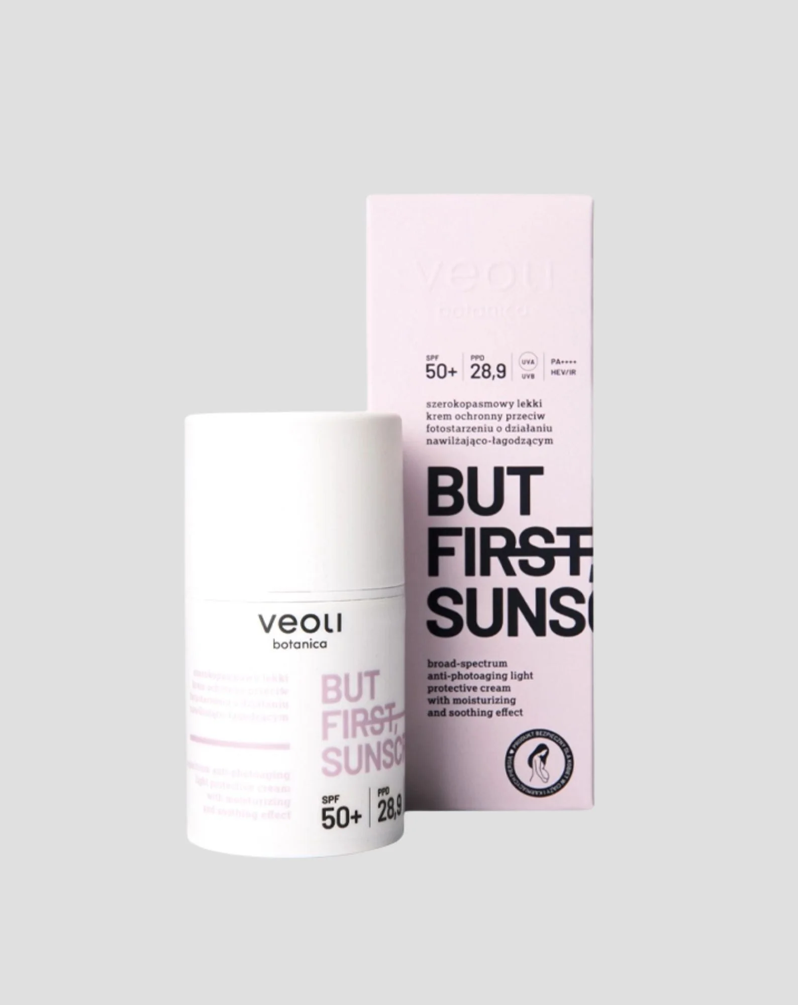 Crème légère anti-photo-âge Mais d'abord, la crème solaire SPF 50+ Veoli Botanica