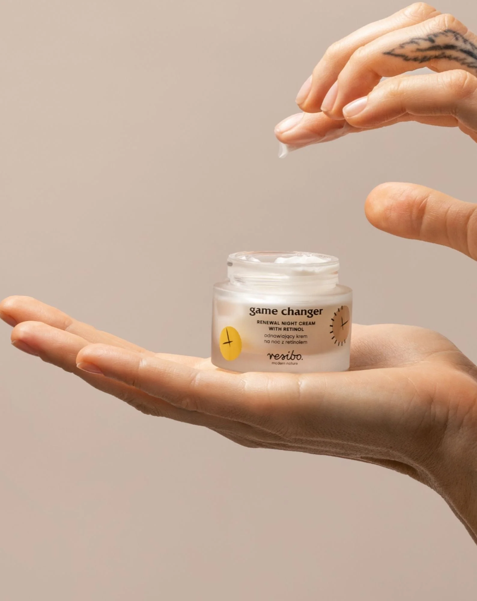 Crème naturelle au rétinol pour le visage Game Changer 30 ml Resibo - Image 2
