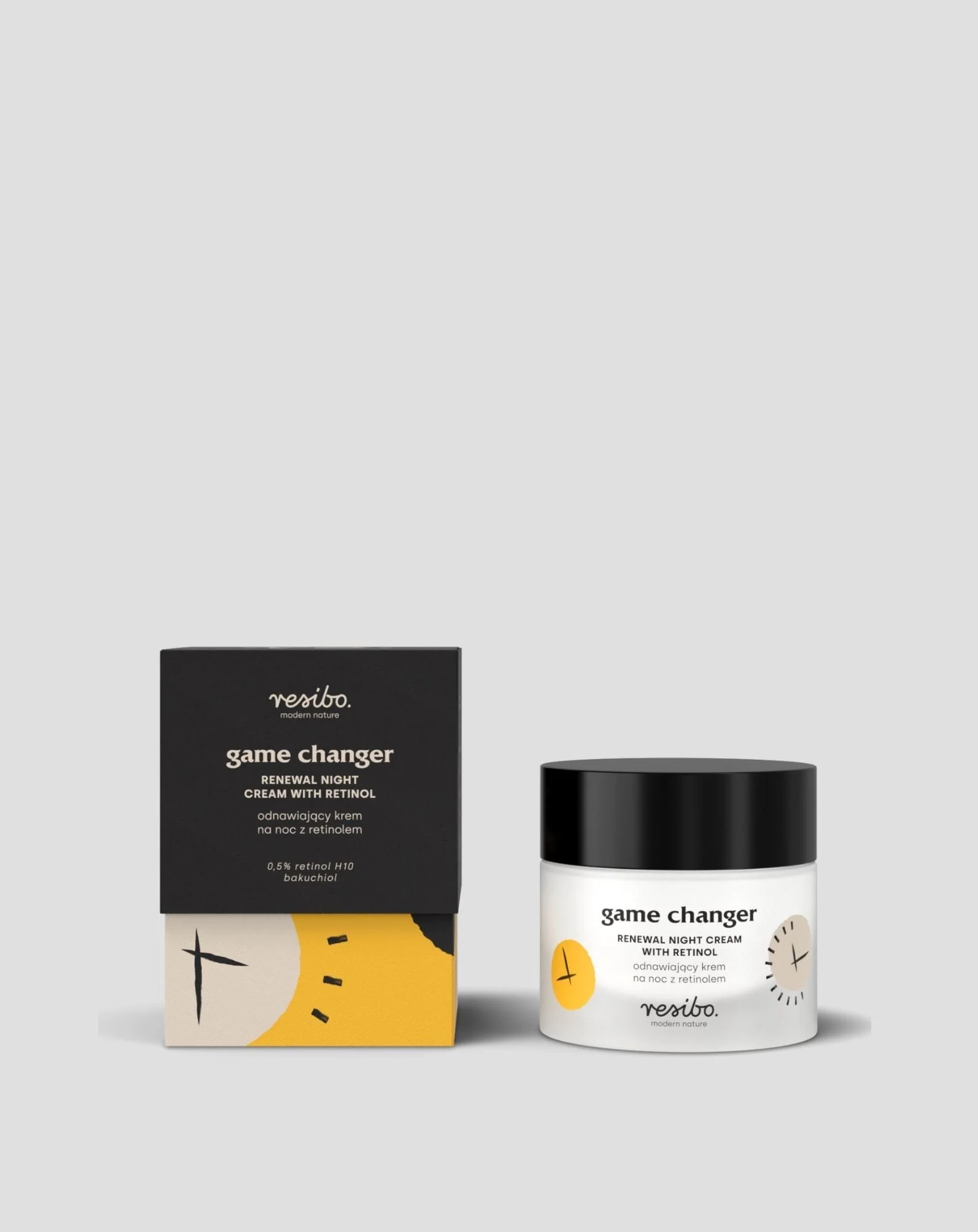 Crème naturelle au rétinol pour le visage Game Changer 30 ml Resibo - Image 4