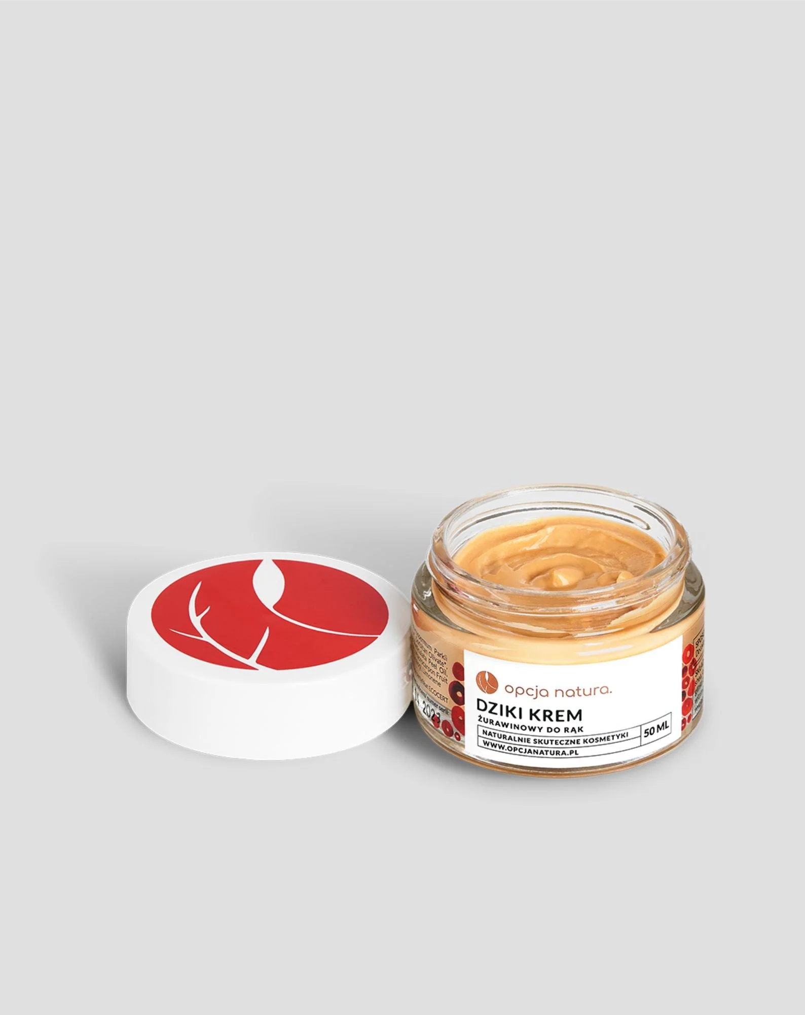 Crème sauvage pour les mains à la canneberge pour les peaux sèches et abîmées à l'urée 5 % Opcja Natura - Image 2