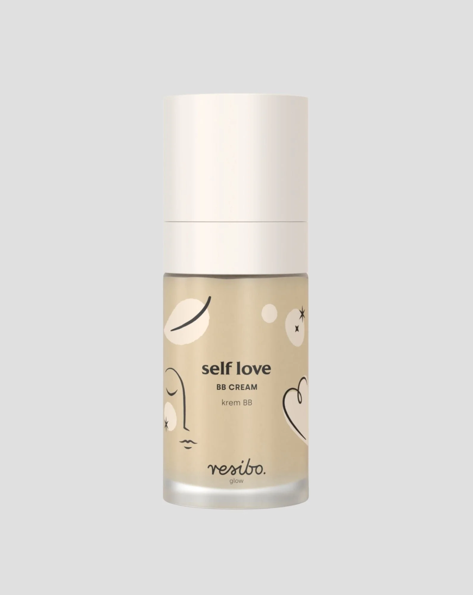 Crème visage naturelle et biologique BB Self Love couleur beige clair 30 ml Resibo