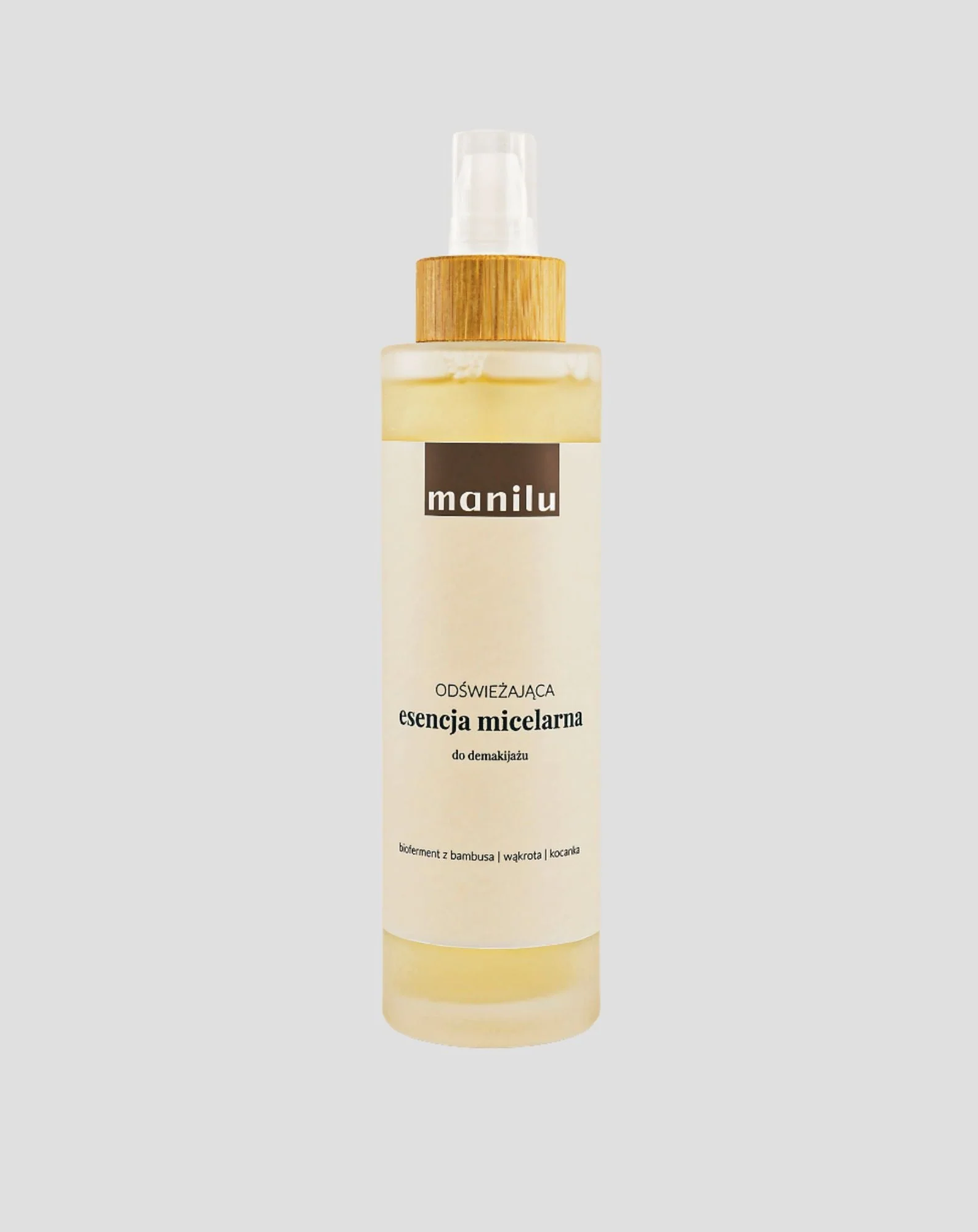 Essence micellaire rafraîchissante pour le démaquillage, apaisant les irritations avec le D-panthénol Manilu