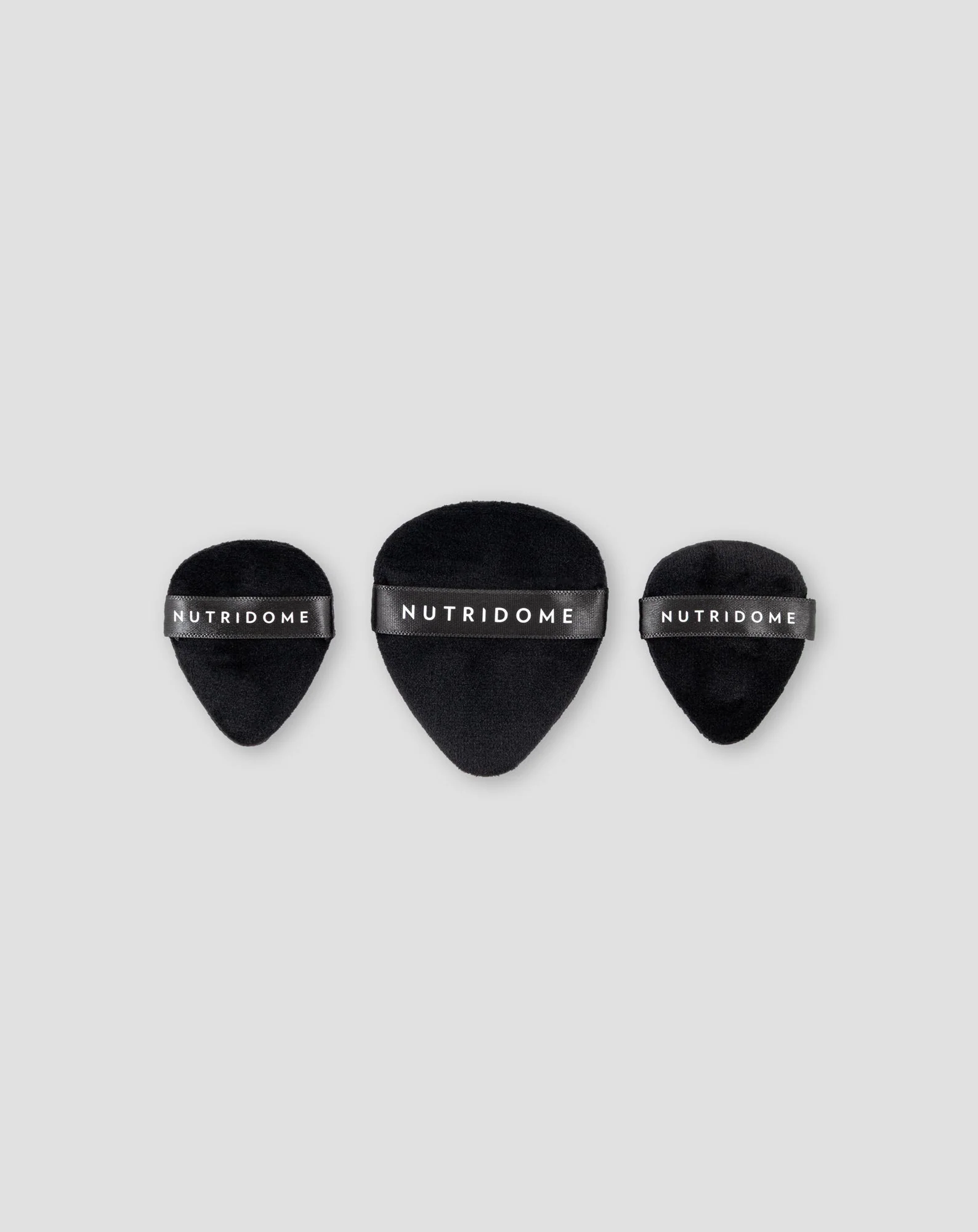 Houppettes à poudre réutilisables pour application précise du maquillage, lot de 3 Nutridome