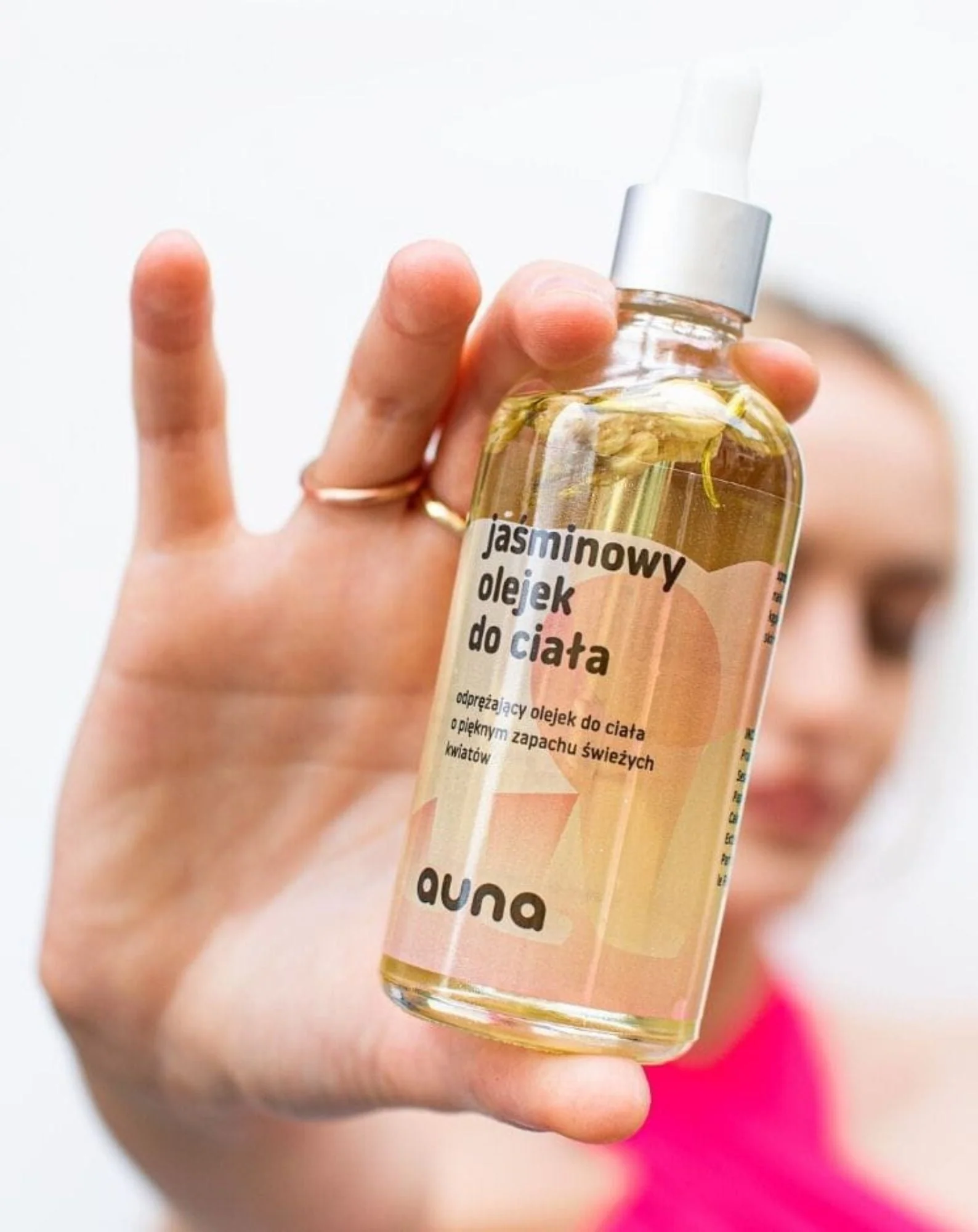 Huile corporelle au jasmin, aux huiles naturelles et à la vitamine E Auna - Image 3