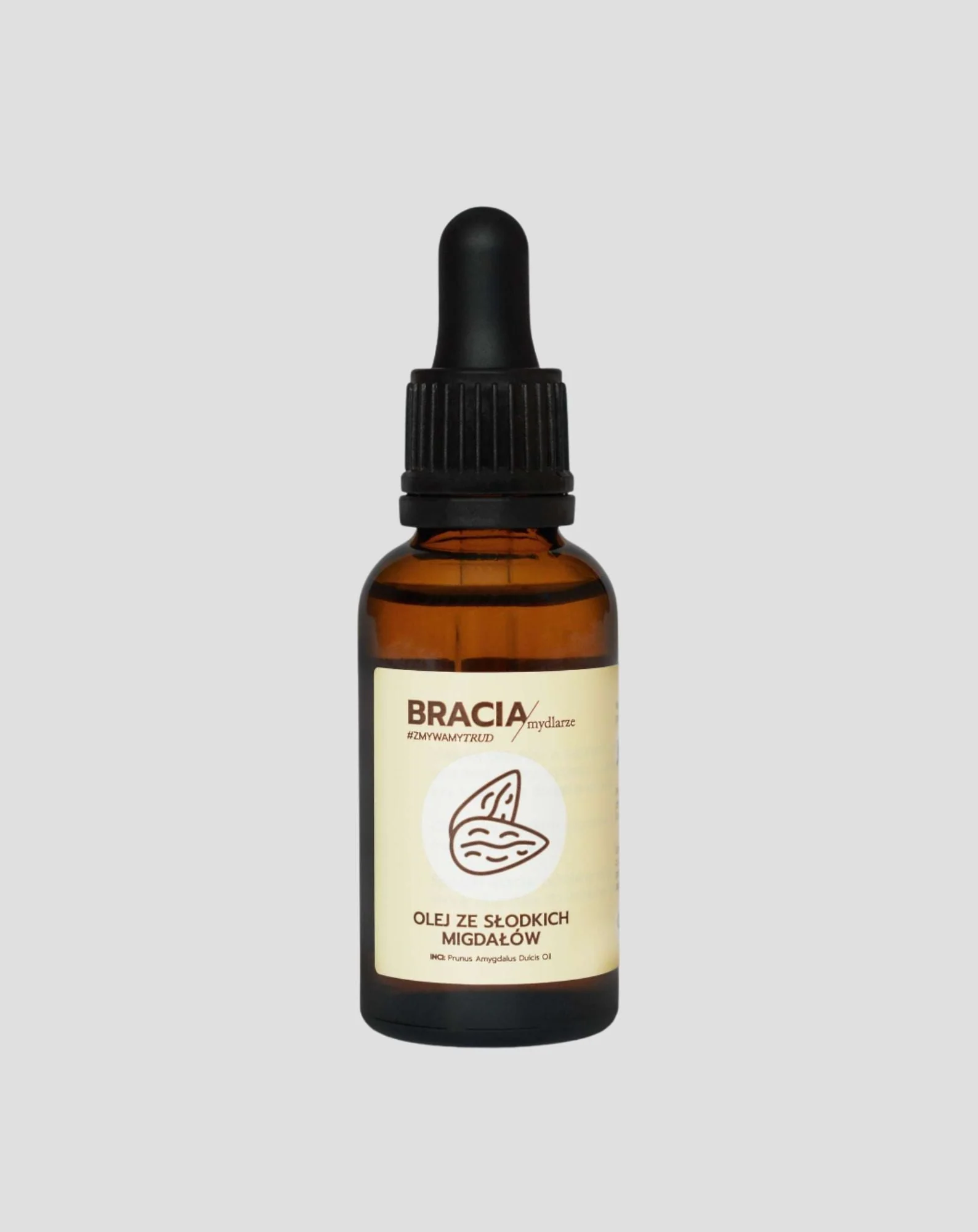 Huile d’amande douce pour les peaux irritées, l’eczéma et le psoriasis Bracia Mydlarze