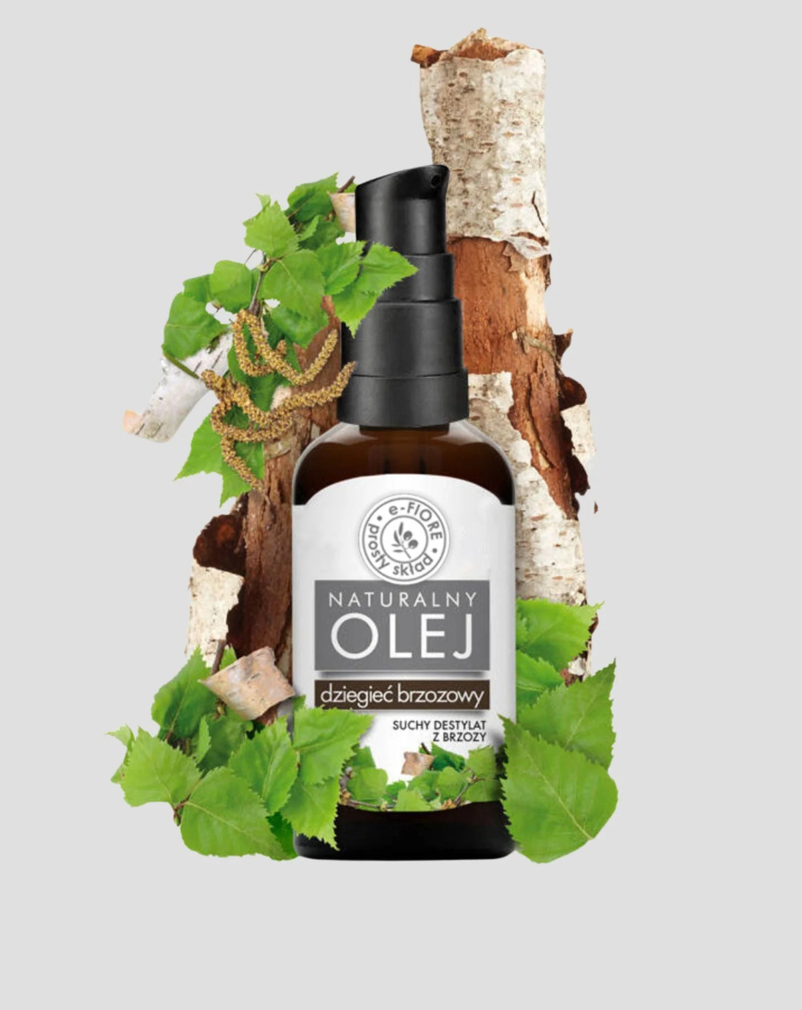 Huile de goudron naturelle pour les problèmes de pellicules, de psoriasis et de teigne E-Fiore