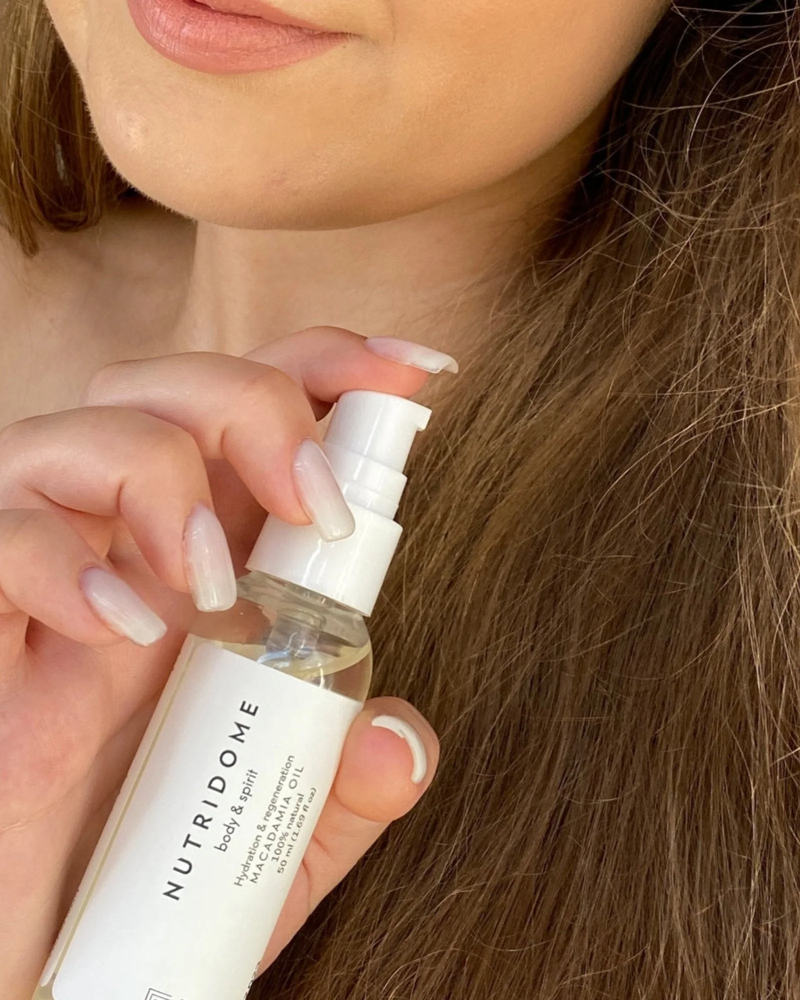 Huile de macadamia Nutridome 100 % naturelle pour rétablir l’éclat des cheveux - Image 3