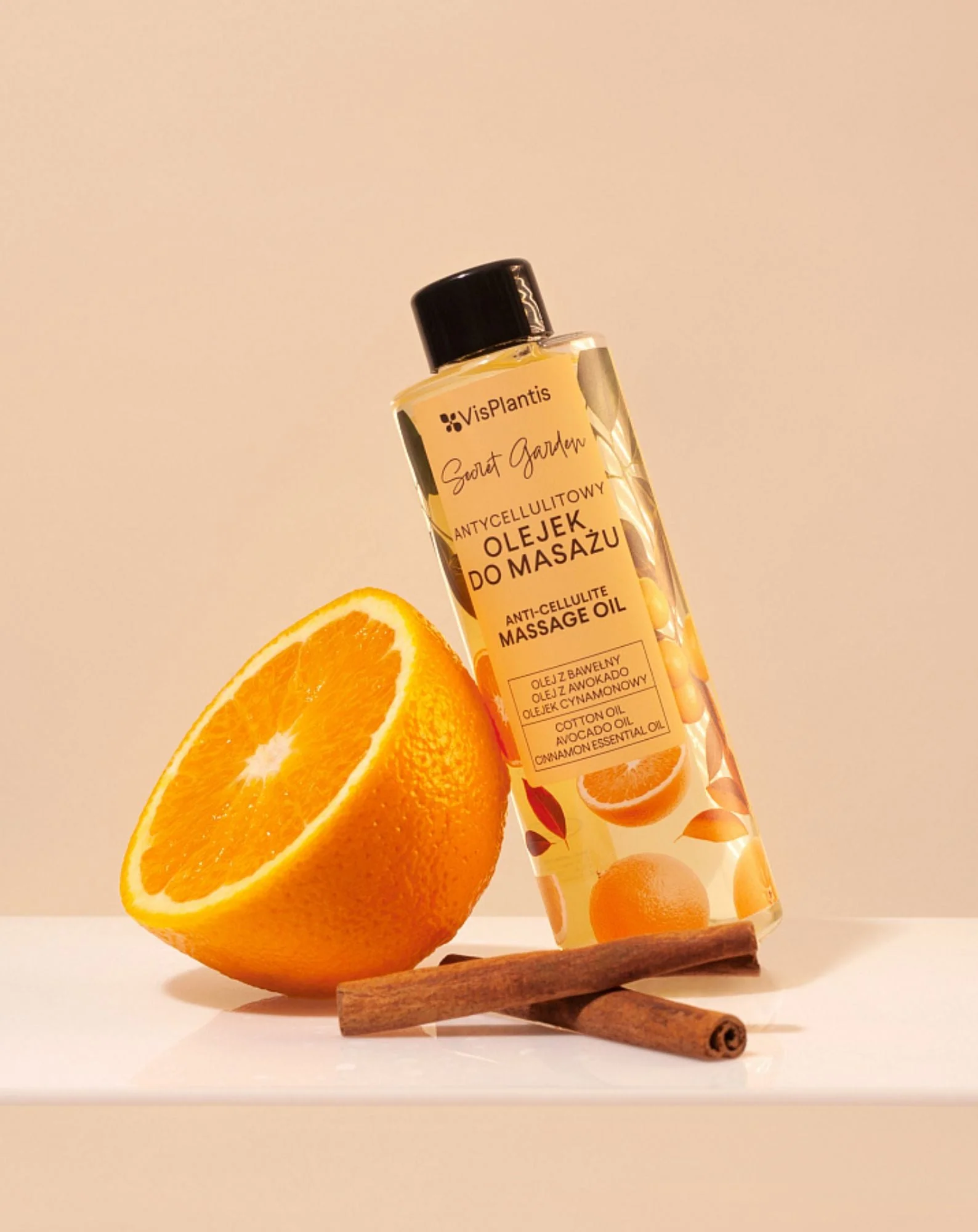 Huile de massage anti-cellulite au parfum d’orange Secret Garden Vis Plantis - Image 2