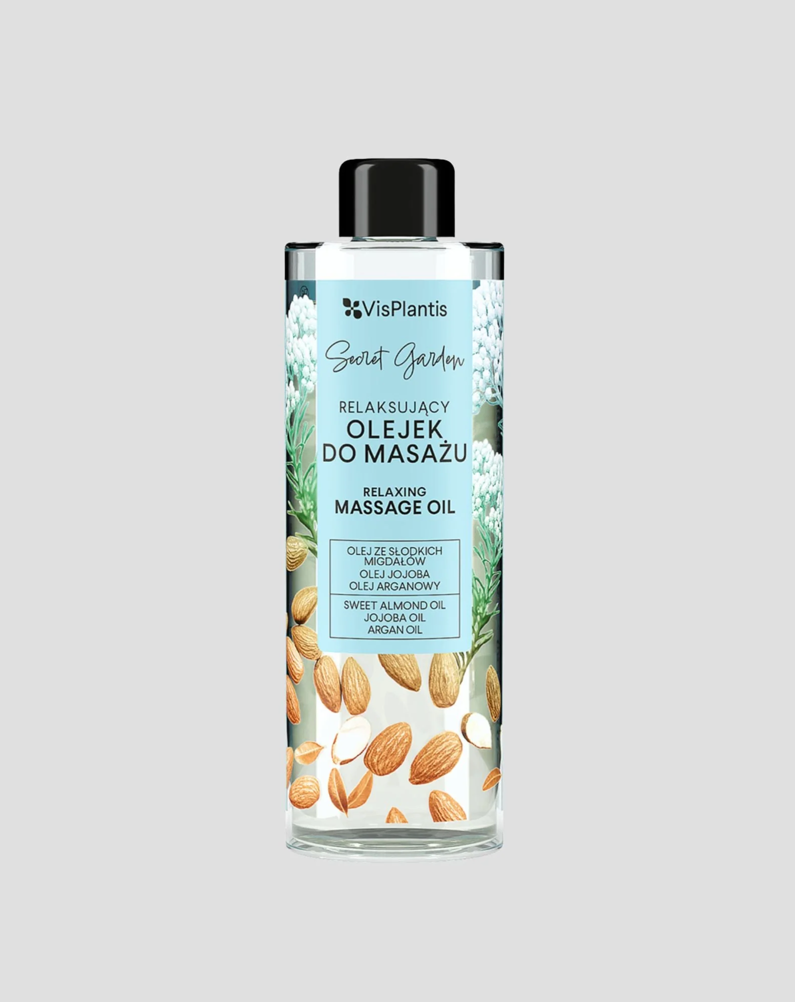 Huile de massage hydratante et relaxante au parfum d'amande Secret Garden Vis Plantis