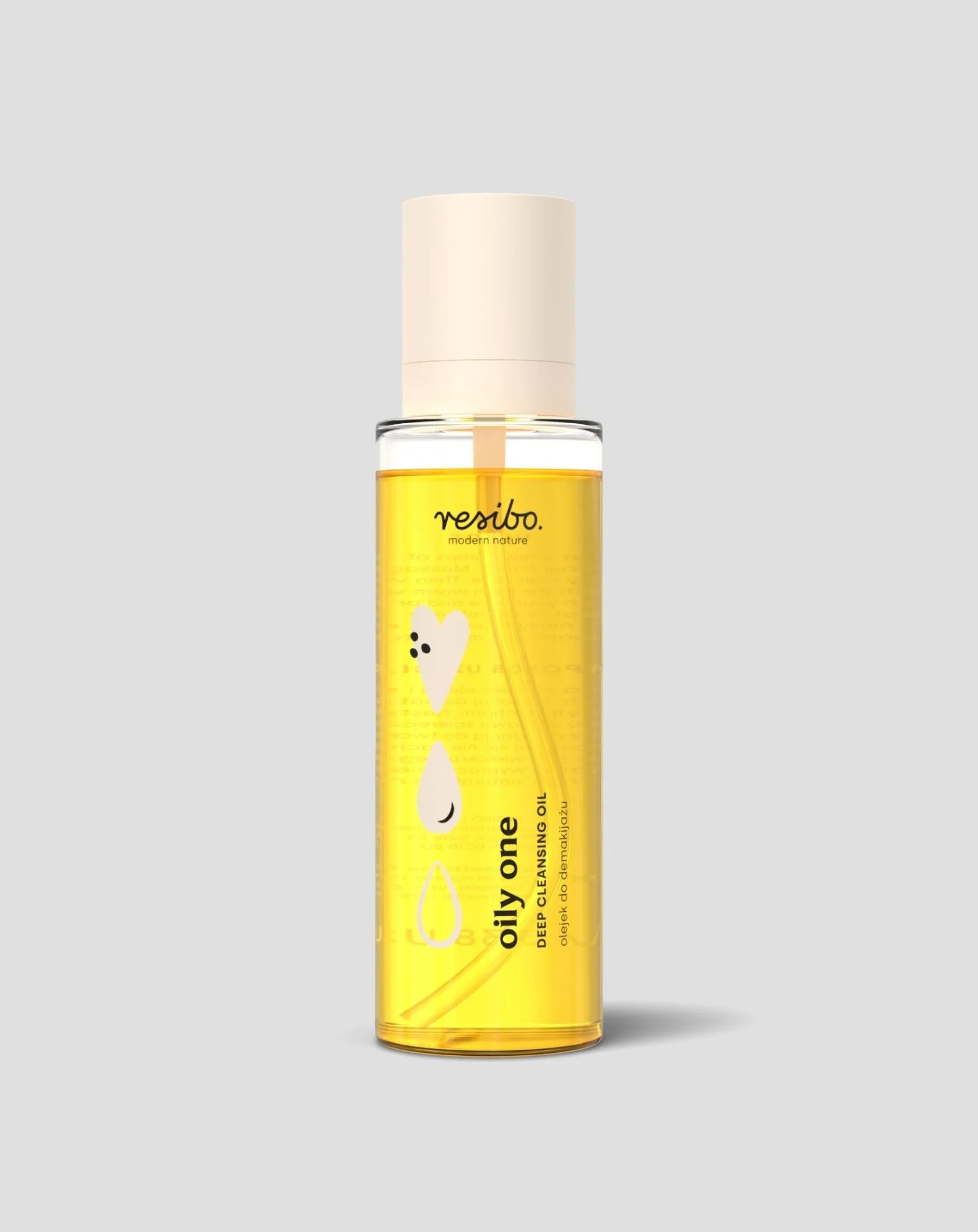 Huile démaquillante naturelle Oily One pour l'hydratation du visage 100 ml Resibo