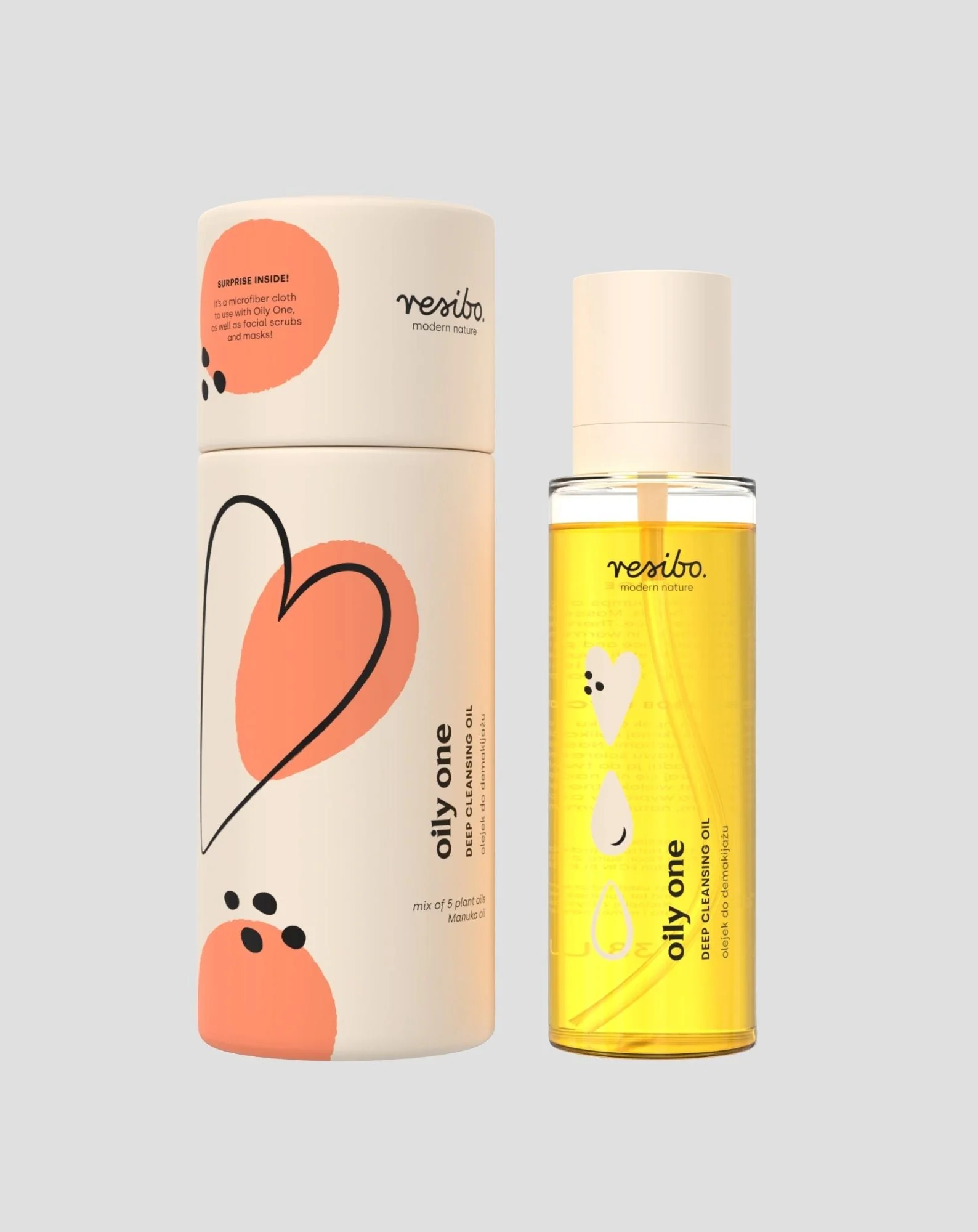 Huile démaquillante naturelle Oily One pour l'hydratation du visage 100 ml Resibo - Image 3