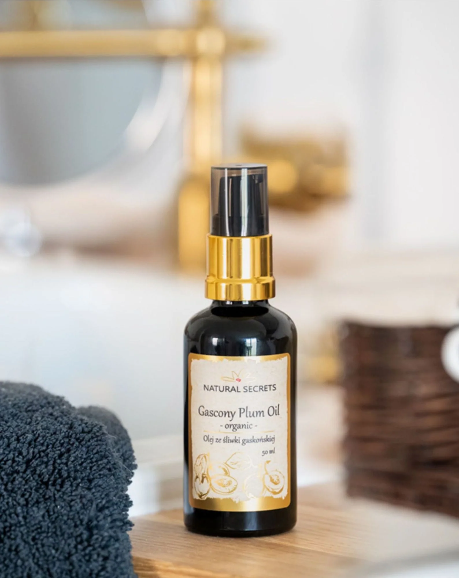 Huile luxueuse de prune de Gascogne française 100% biologique Natural Secrets - Image 2
