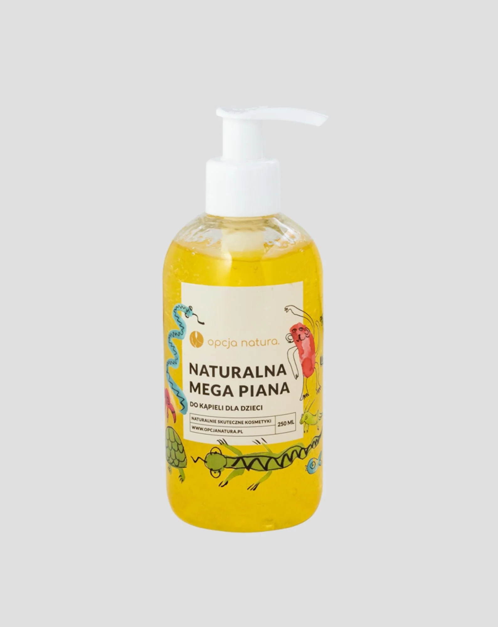 Lait de bain doux pour enfants Méga mousse naturelle à l'huile d'argousier Opcja Natura