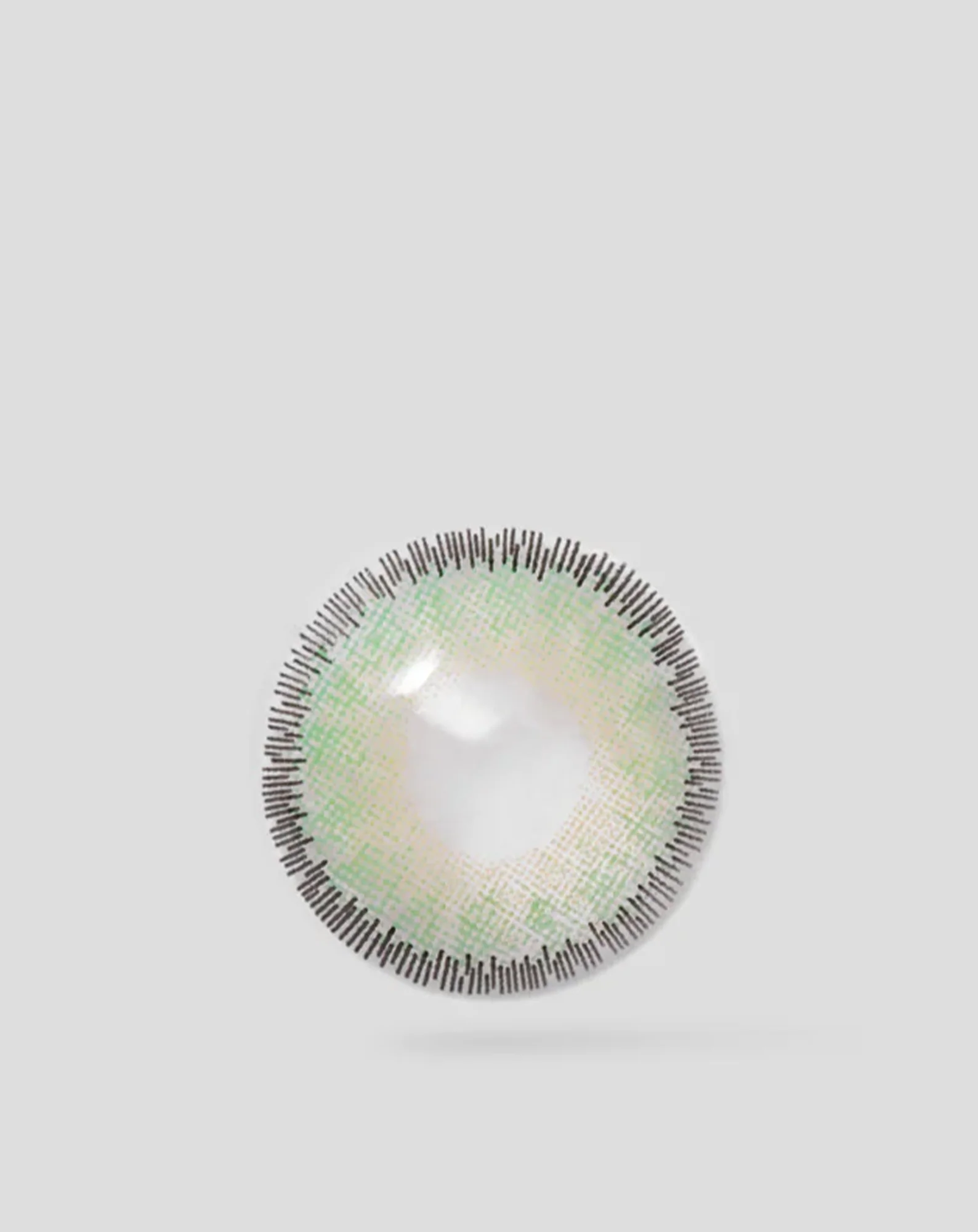 Lentilles de contact de couleur verte avec bandes argentées green moons n° 3 Ovio - Image 3