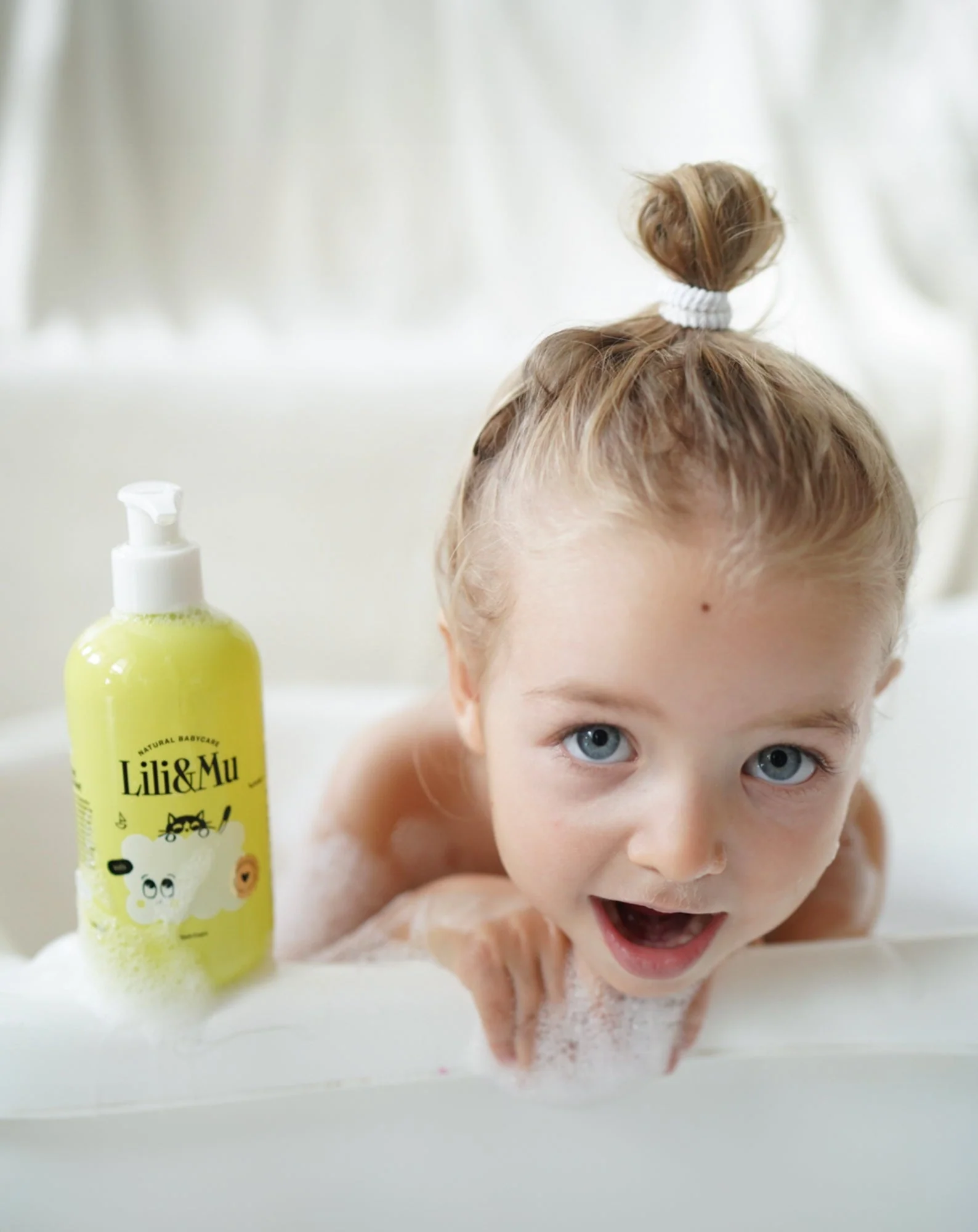 Lotion de bain hydratante naturelle pour enfants à l'extrait d'aloe vera Lili&Mu - Image 3