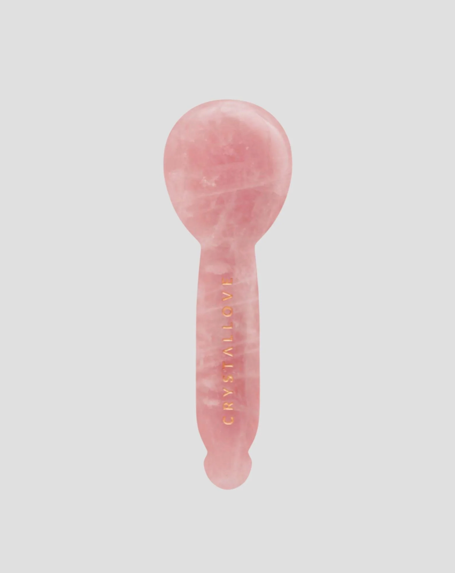 Massage des yeux gua sha en quartz rose - réflexologie du visage Crystallove