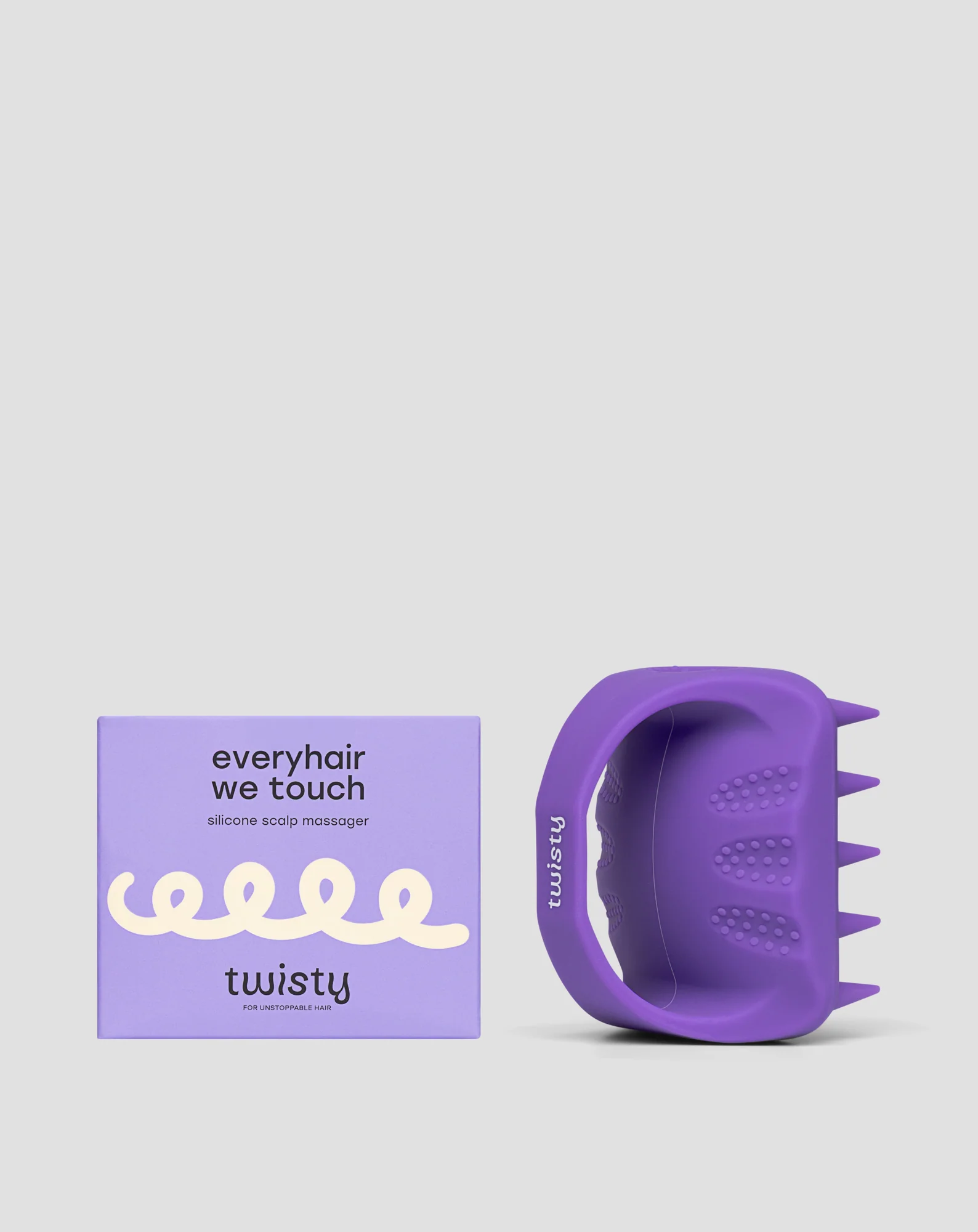 Masseur de cuir chevelu en silicone souple pour stimuler la microcirculation - Twisty - Image 6