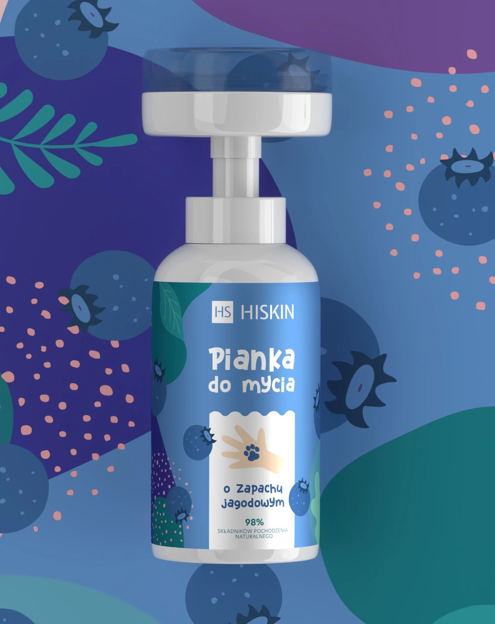 Mousse lavante corps et mains au parfum de baies pour les enfants HiSkin - Image 2