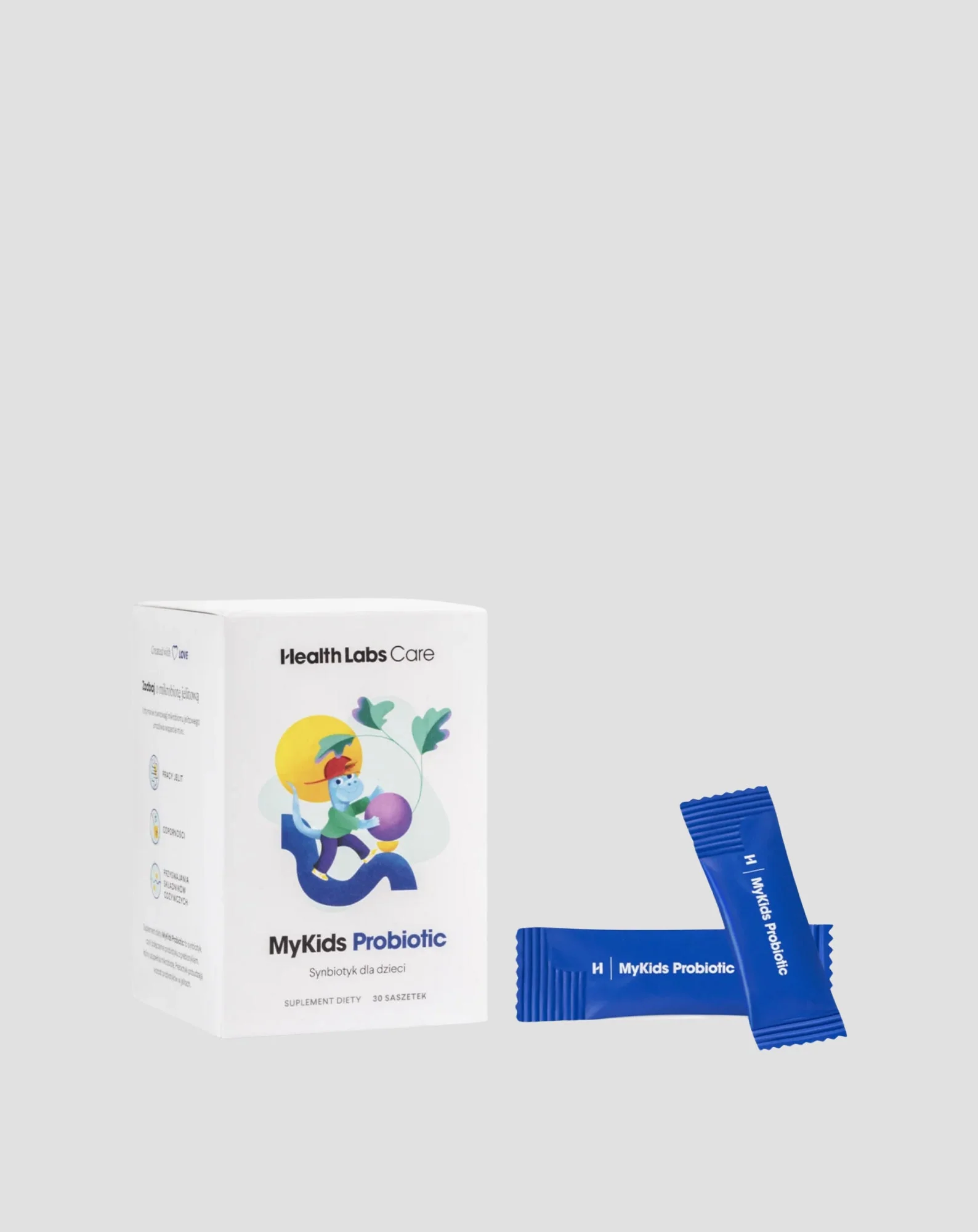 MyKids Probiotic Synbiotic pour enfants contenant 2 milliards de bactéries vivantes Health Labs Care