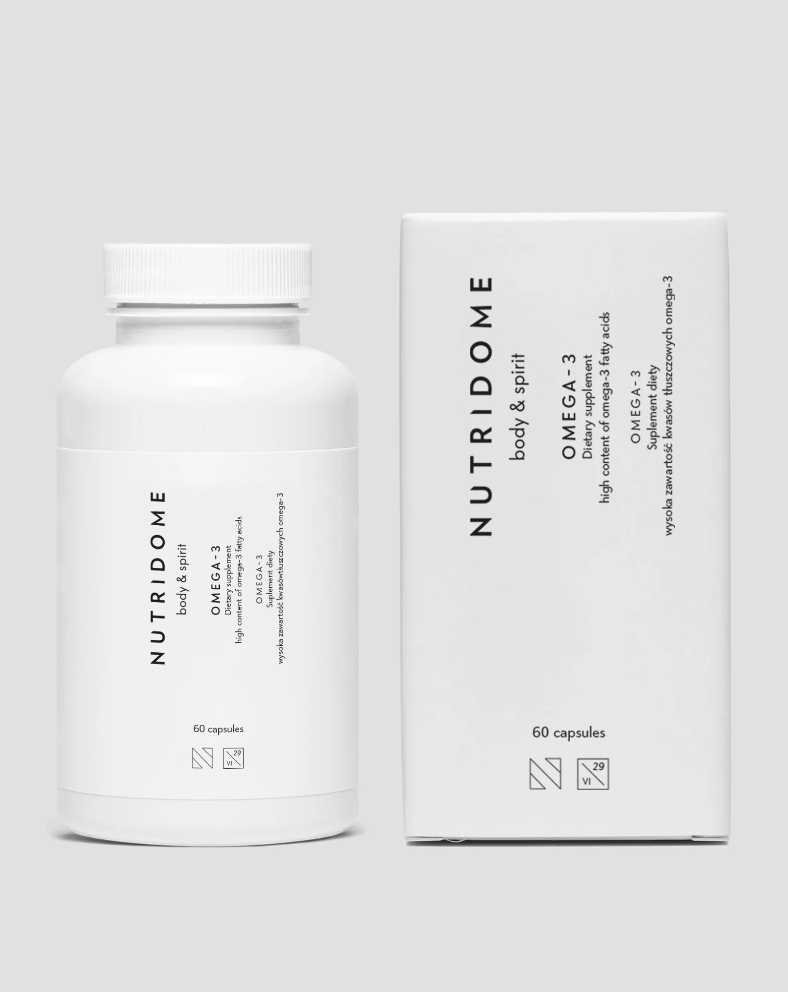 Oméga-3 Nutridome pour l’immunité, le cerveau, le cœur et la vue - 60 gélules - Image 3