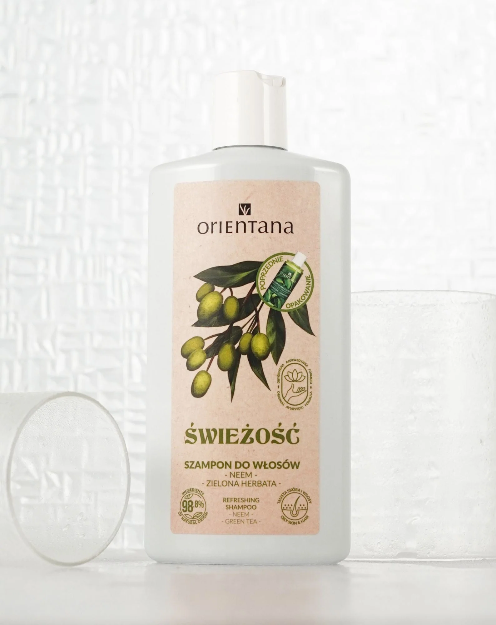 Orientana Ayurvedic Anti-dandruff Hair Shampooing Honey and Green Tea - Image 3