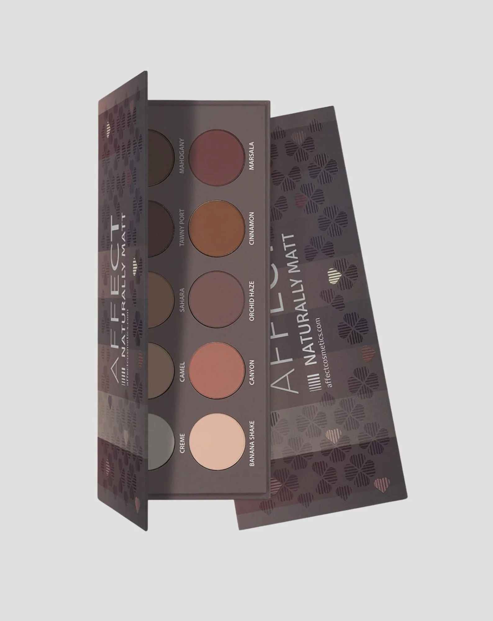 Palette d'ombres pressées Naturally Matt Pressed Eyeshadows Palette Affect Professional Cosmetics