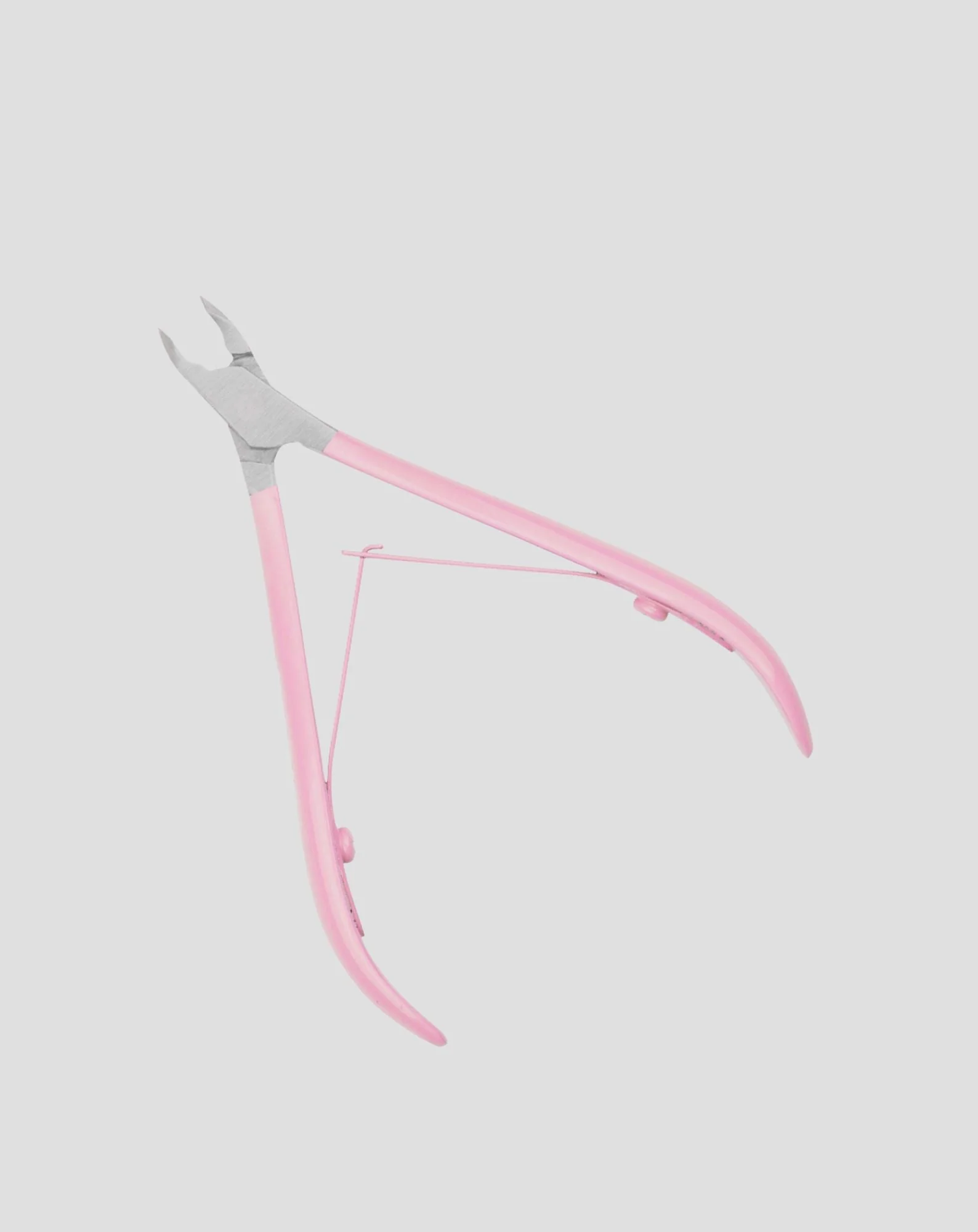 Pince à cuticules professionnelle de 3 mm avec manche rose satiné You Beauty - Image 3