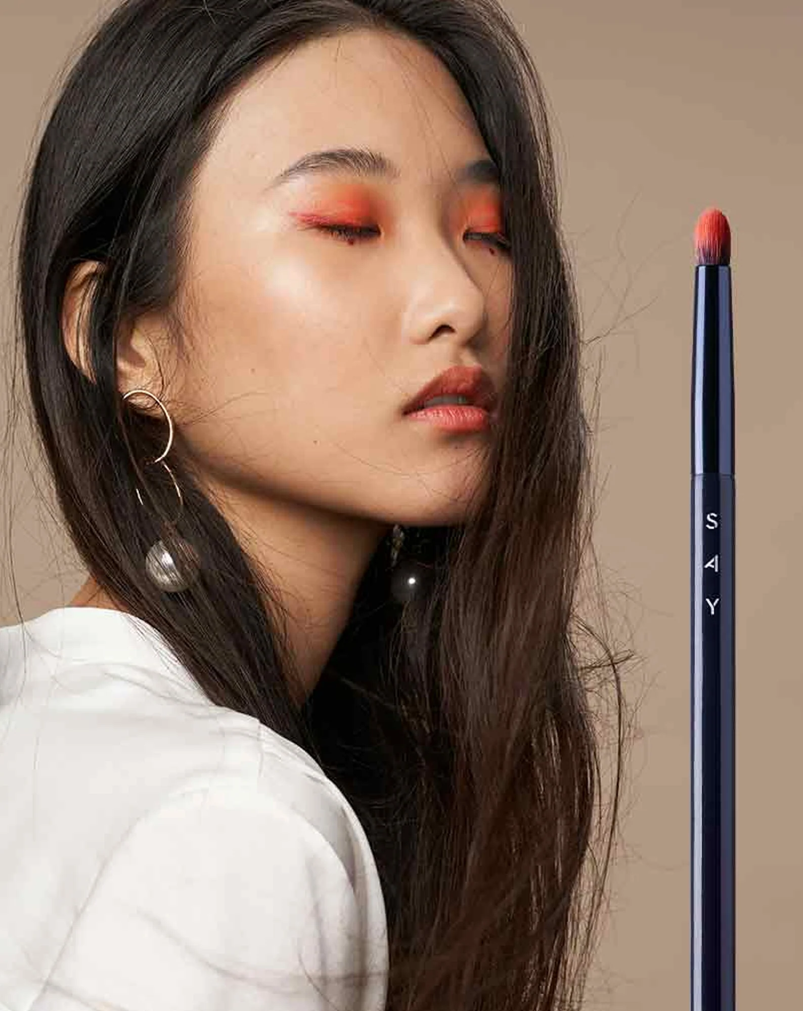 Pinceau pour ombres à paupières idéal pour le maquillage des yeux charbonneux N° 3 Say Makeup - Image 2