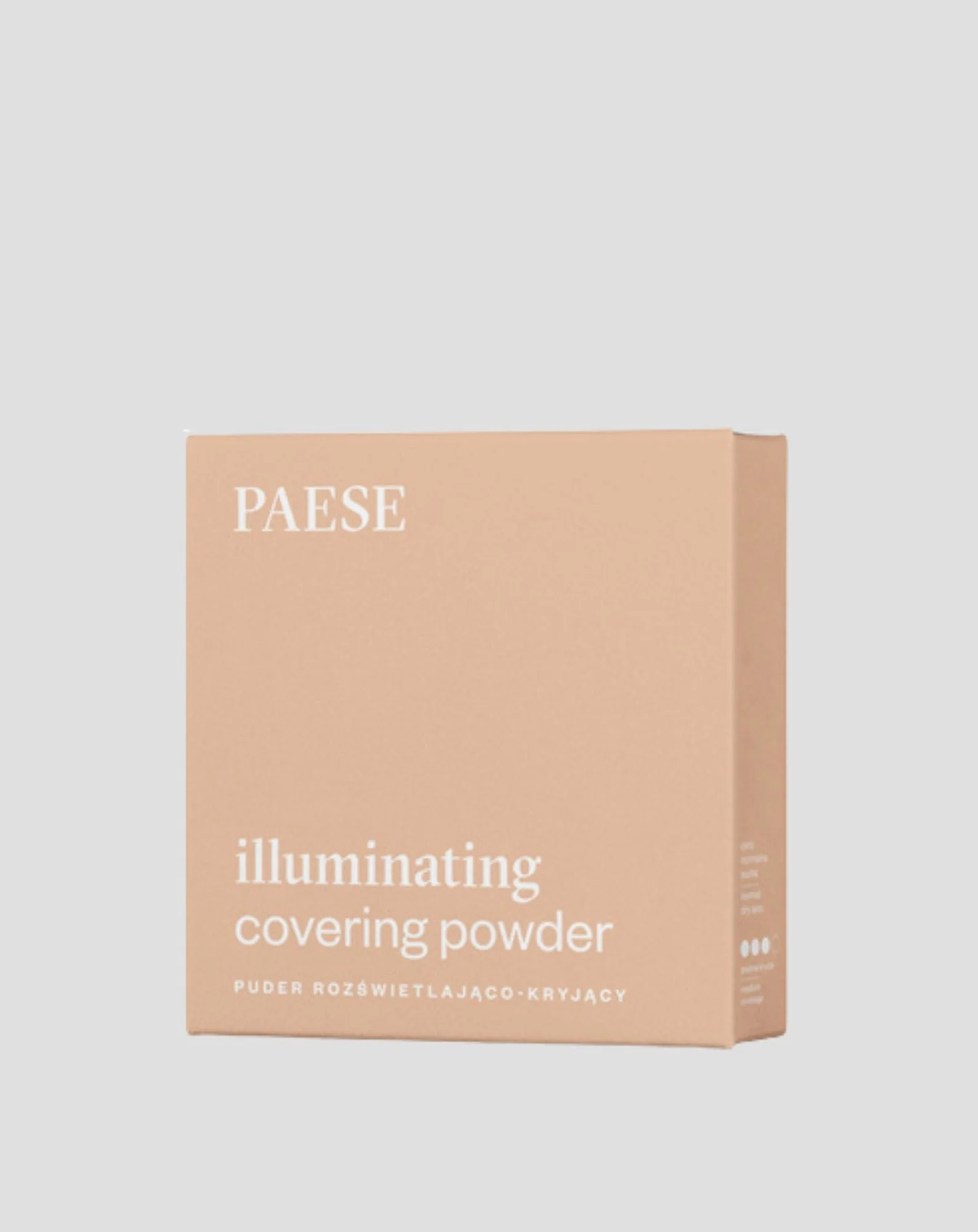 Poudre compacte illuminante et opaque pour le visage couleur 1C beige chaud Illuminating Paese - Image 3