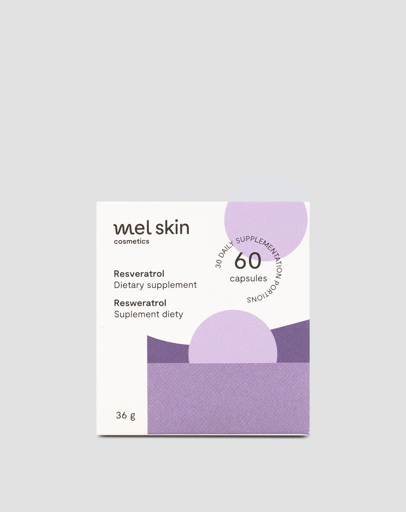 Resvératrol pour la santé cardiovasculaire et la protection contre l’athérosclérose Mel Skin 60 gélules - Image 3