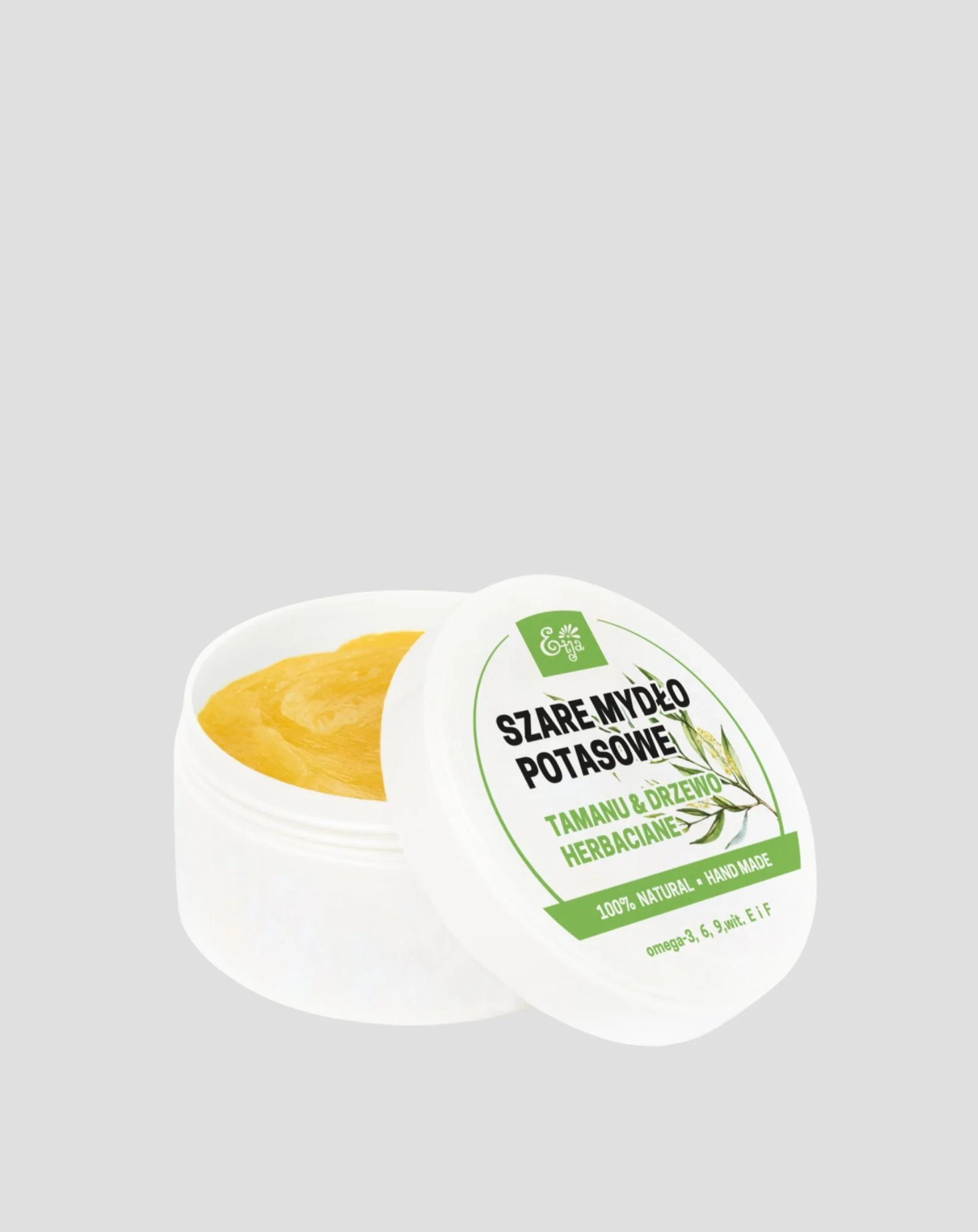 Savon gris naturel à l'huile de tamanu et d'arbre à thé Etja - Image 2